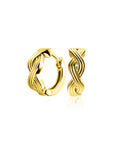 Zinzi 15mm gold plated zilveren oorringen met luxe Infinity teken en klapsluiting ZIO2684 - PansiteNederland.nl