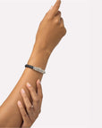 Buddha to Buddha armband 863BL Nurul/Ellen Mix Leather Black, exclusief en kwalitatief hoogwaardig. Ontdek nu!