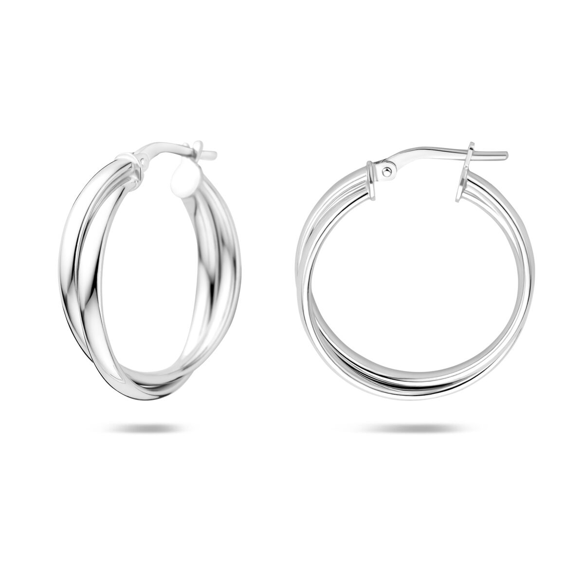 Fantasy Collection Oorbellen 24,5 mm zilver