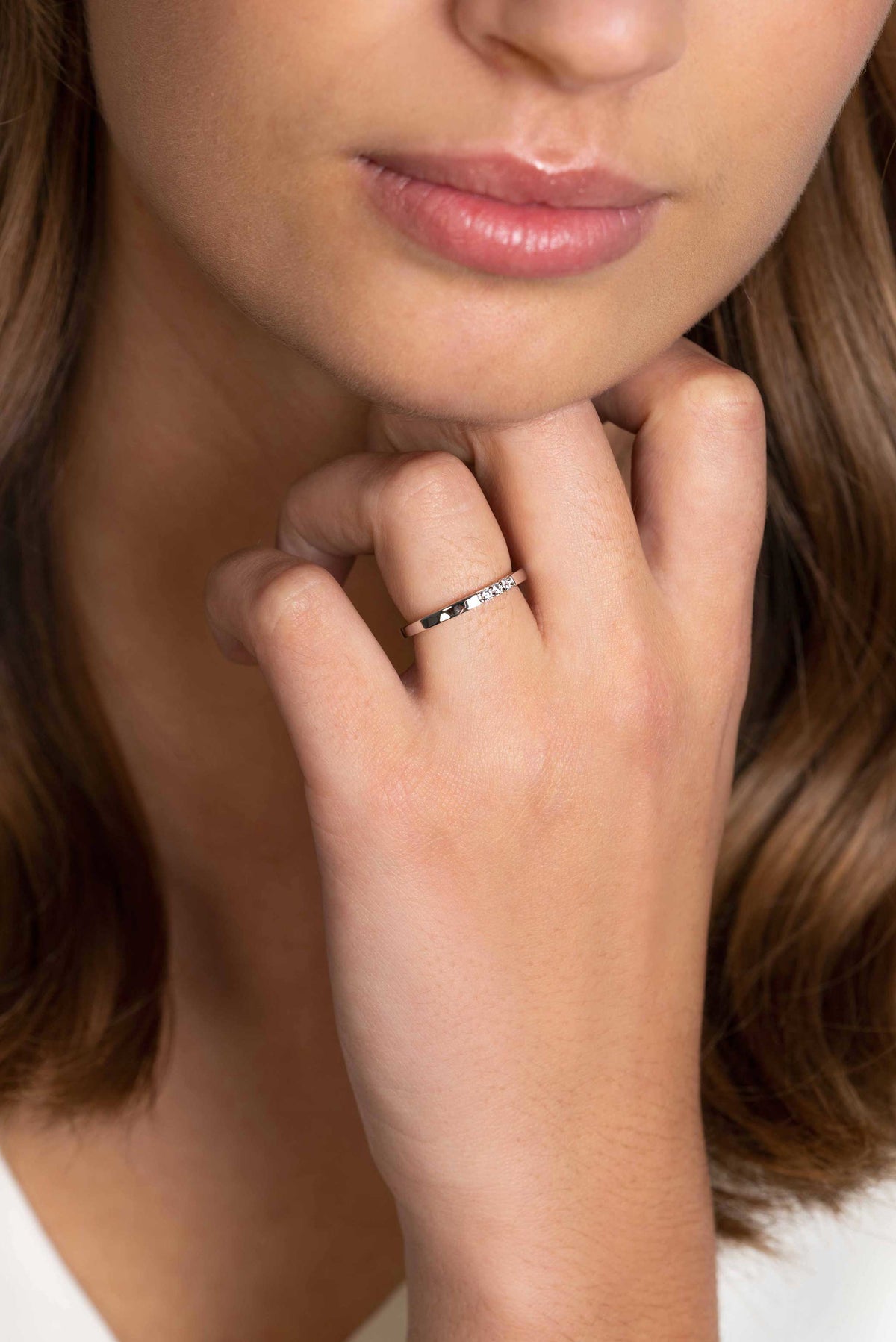 ZINZI Zilveren Ring met Witte Zirkonia ZIR2130