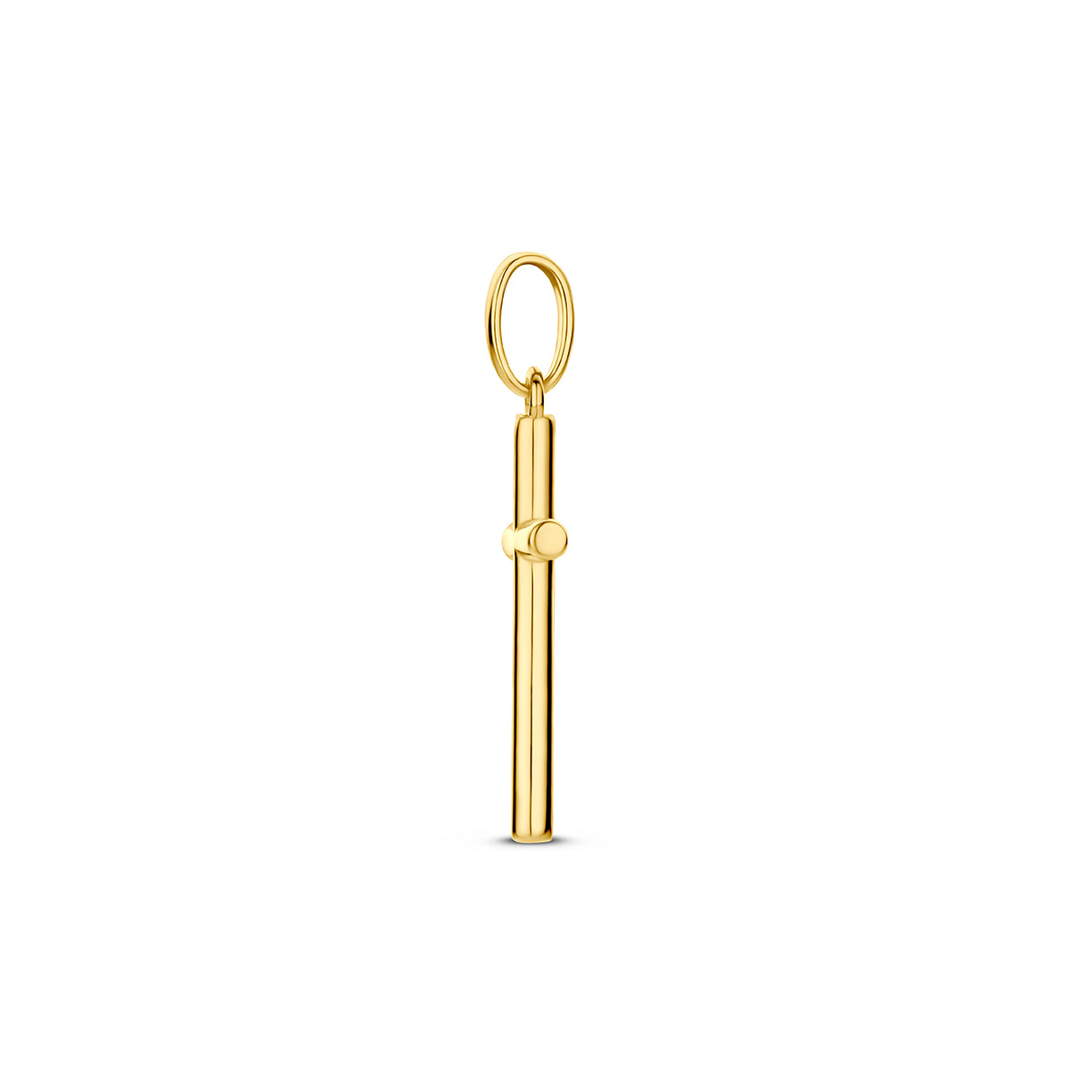 Hanger kruis 9K geelgoud 18 mm