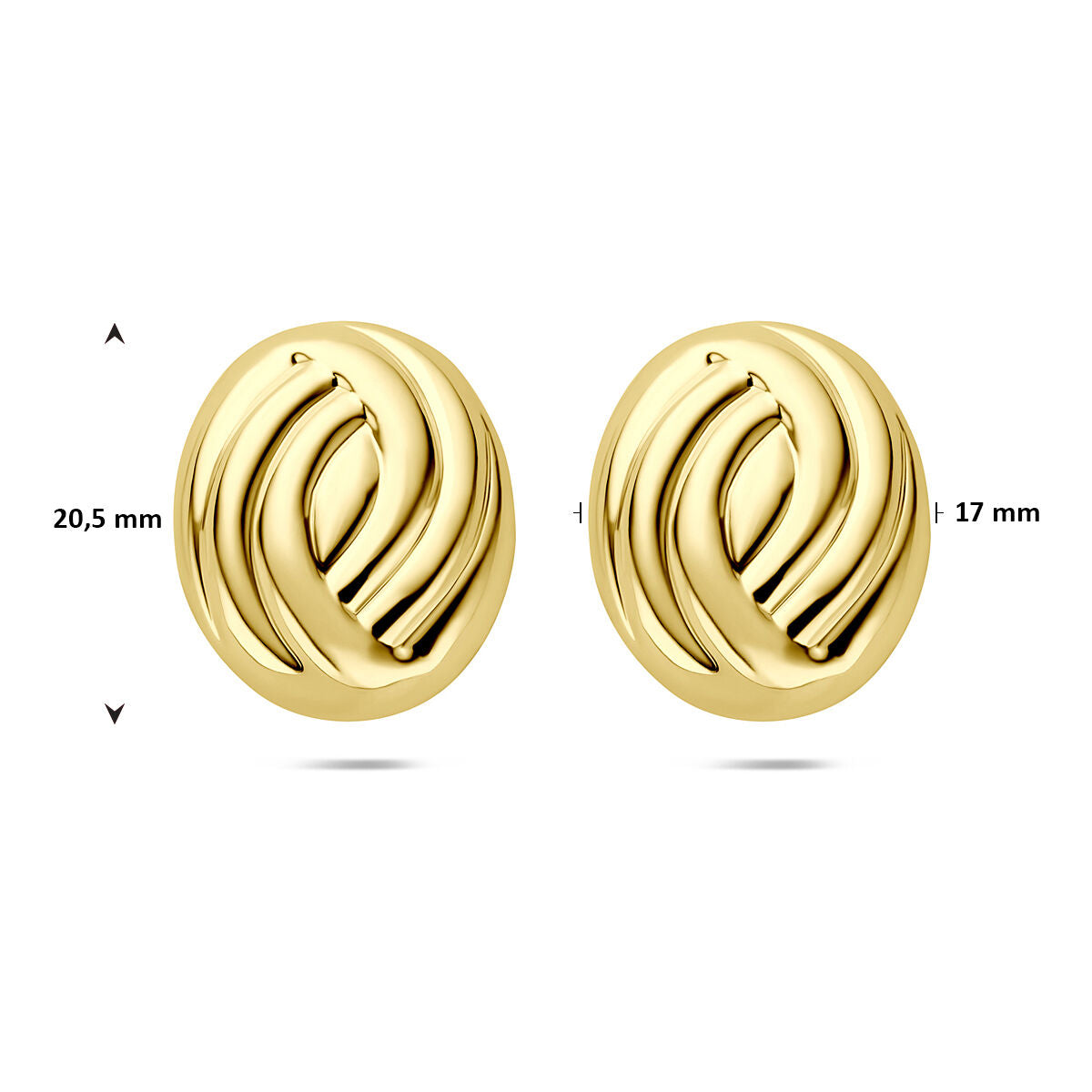 Fantasy Collection Oorbellen 20,5 mm 1 micron zilver verguld