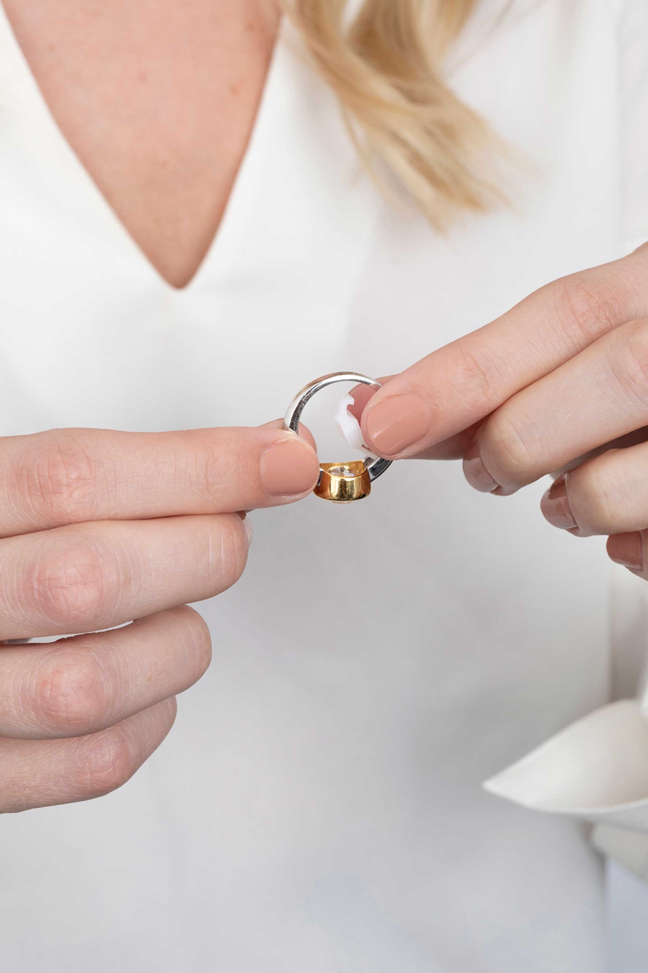 ZINZI Verguld Zilveren Ring ZIR2 geel