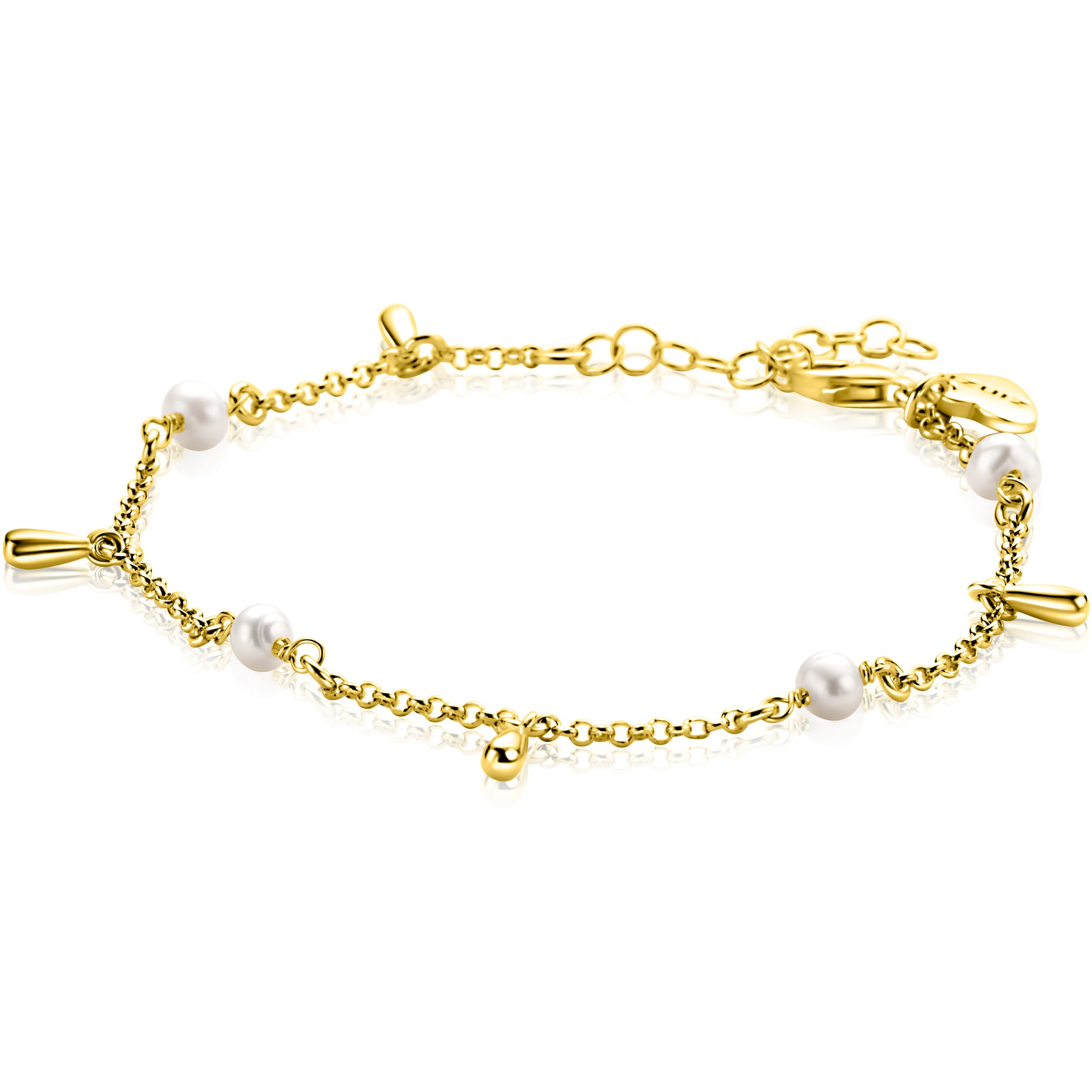 ZINZI Verguld Zilveren Armband 17-20 cm - ZIA2753