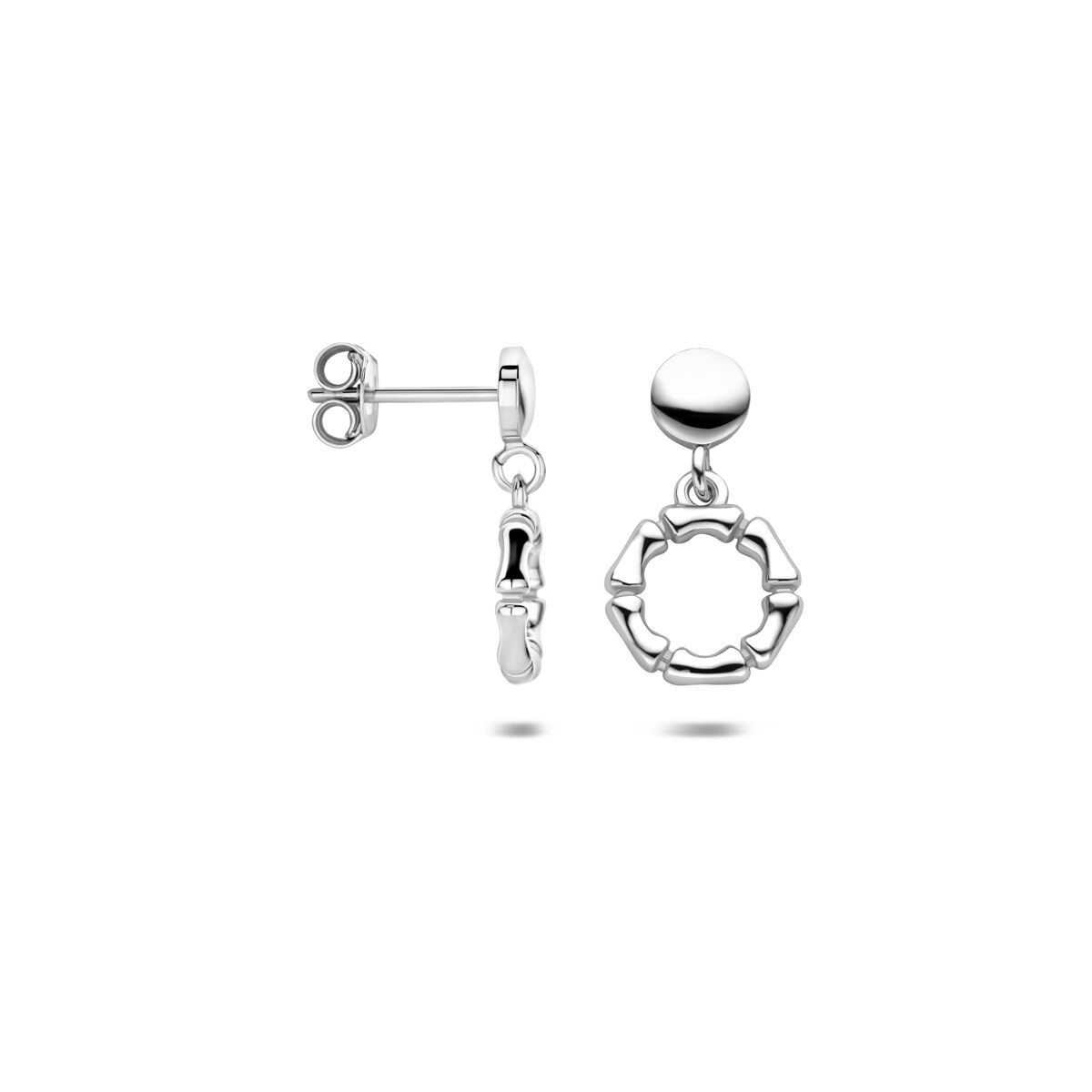 Fantasy Collection Hangende oorbellen 18 mm zilver