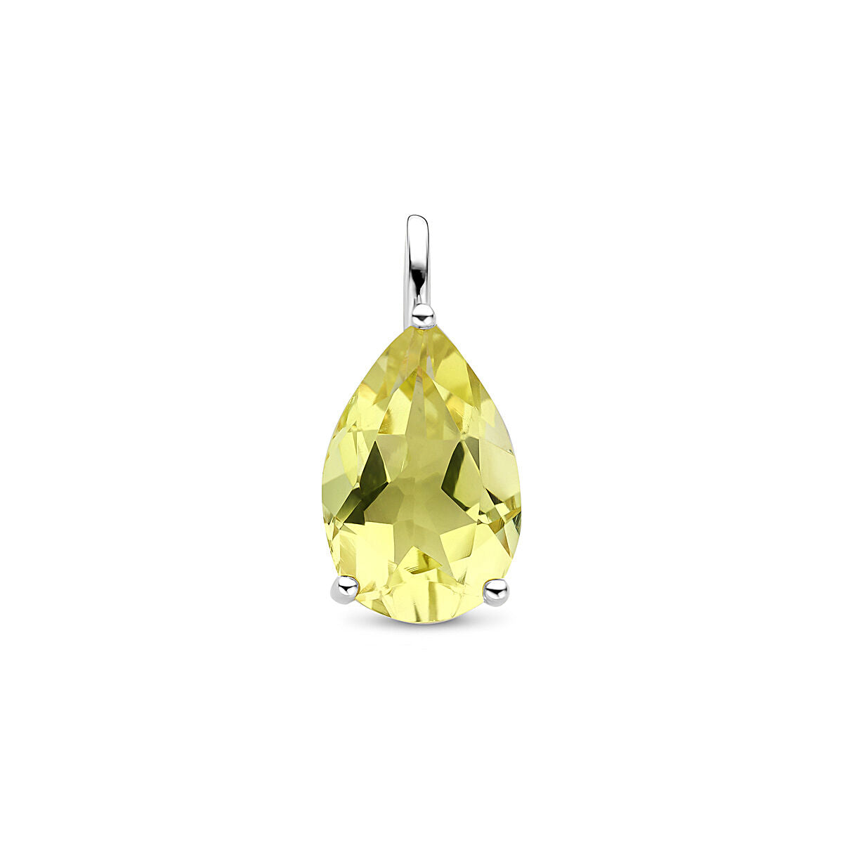 Fantasy Collection Hanger citroenkwarts 16,5 mm zilver