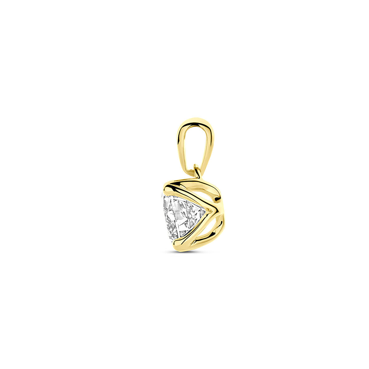 Fantasy Collection Hanger lab grown diamant 1.00ct h si 11 mm 14K geelgoud