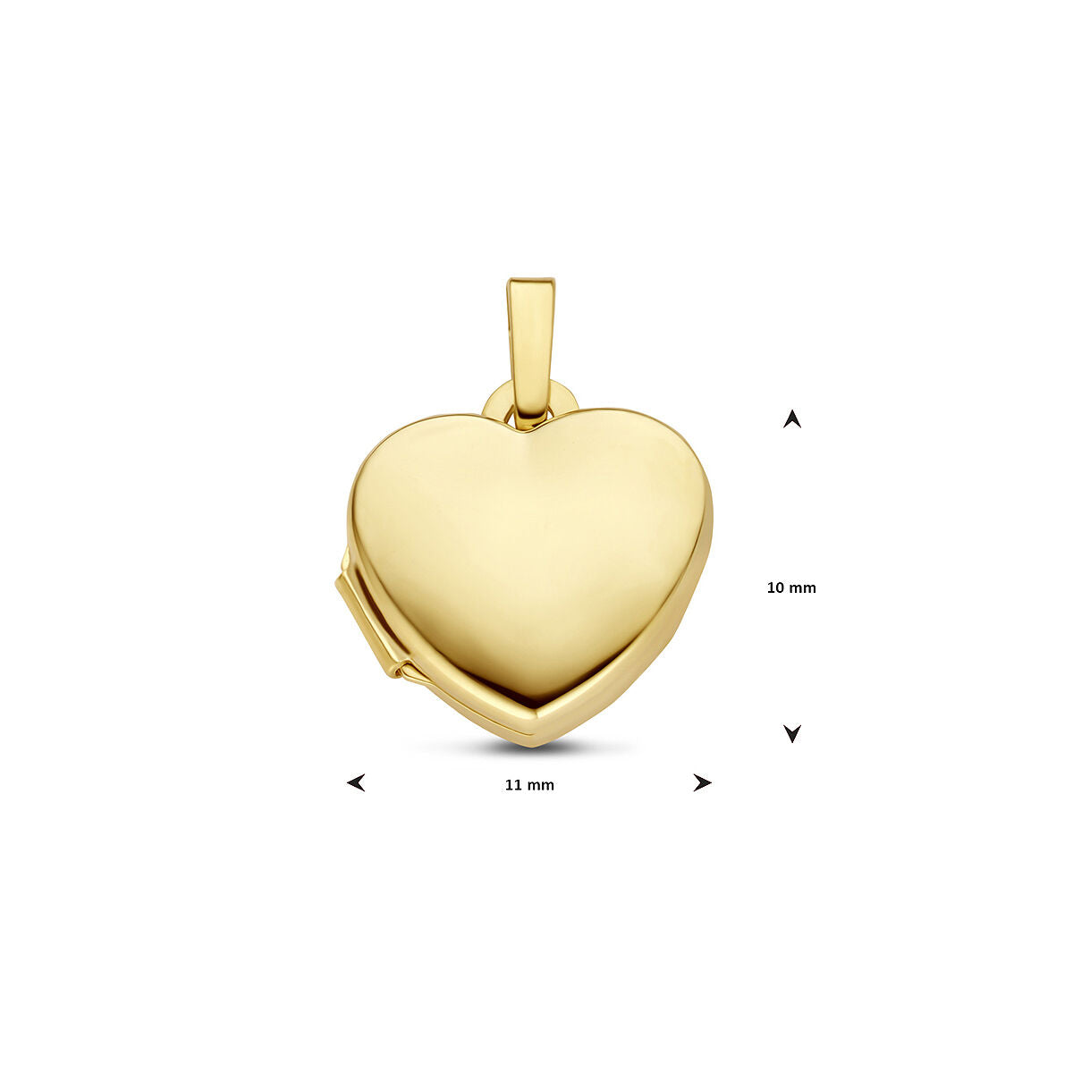 Hanger medaillon hart 9K geelgoud – 8000570