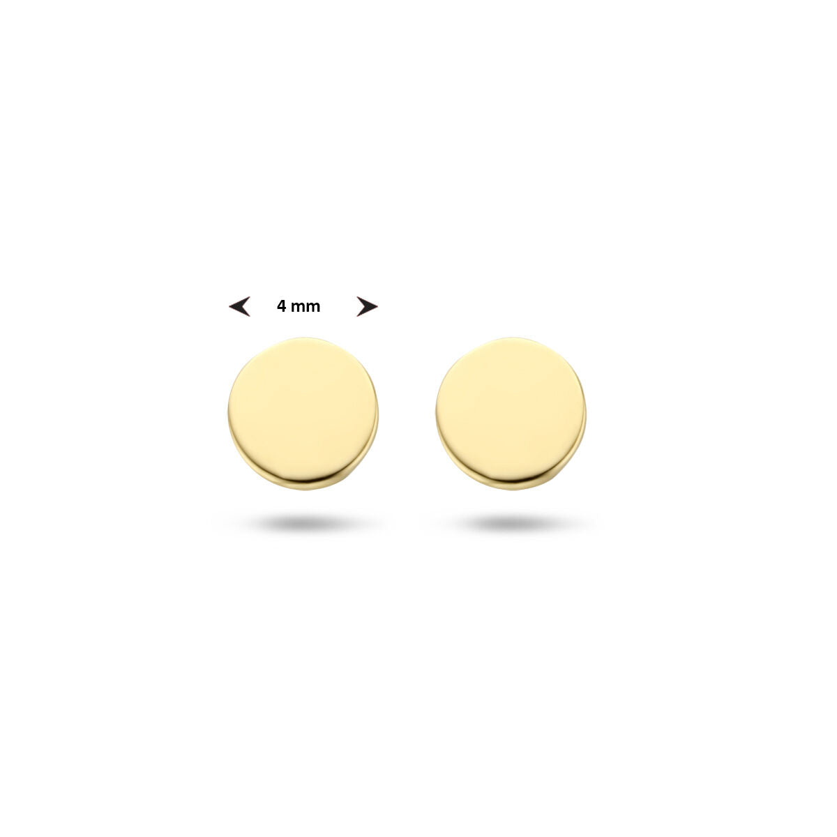 Fantasy Collection Oorbellen rond 4 mm 9K geelgoud