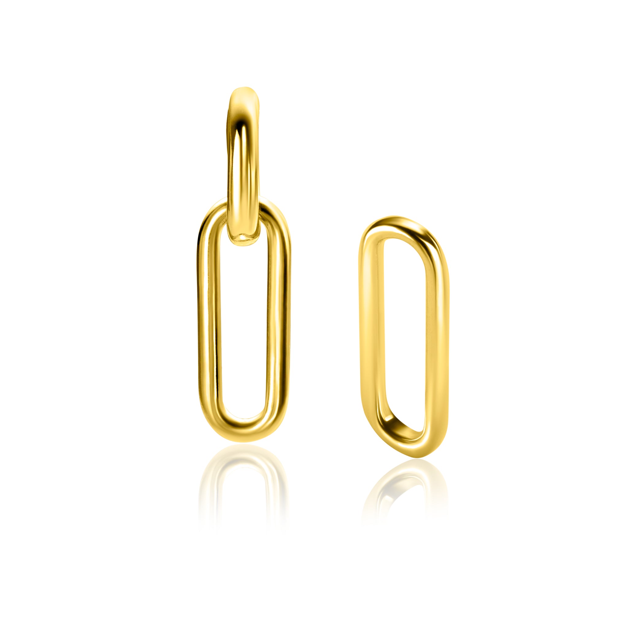 ZINZI Verguld Zilveren Oorbedels 20mm - ZICH2415G