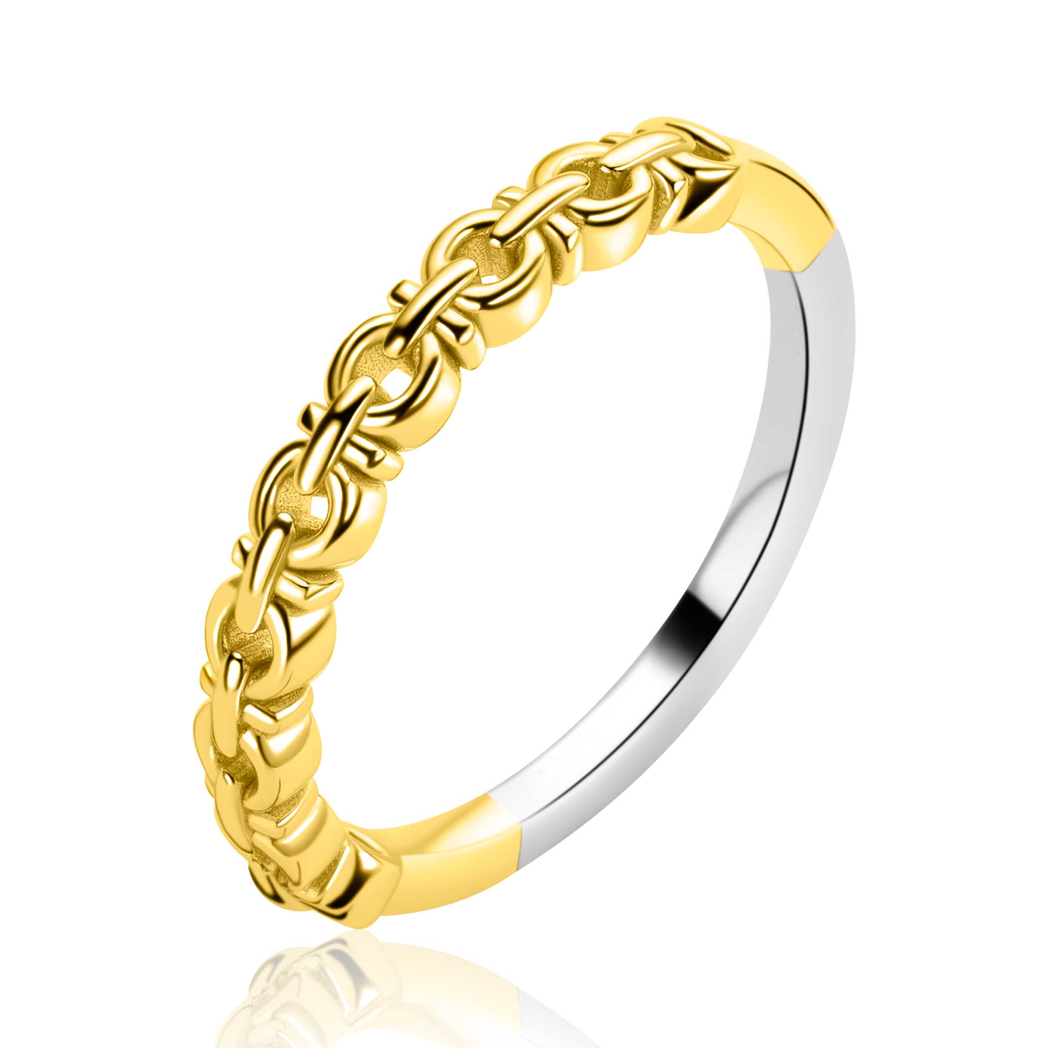 ZINZI Verguld Zilveren Ring - ZIR2802