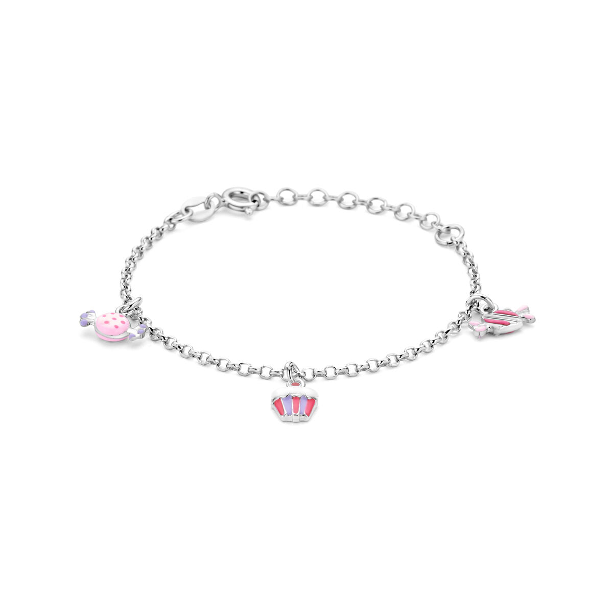 Fantasy Collection Armband emaille 13 + 3 cm zilver