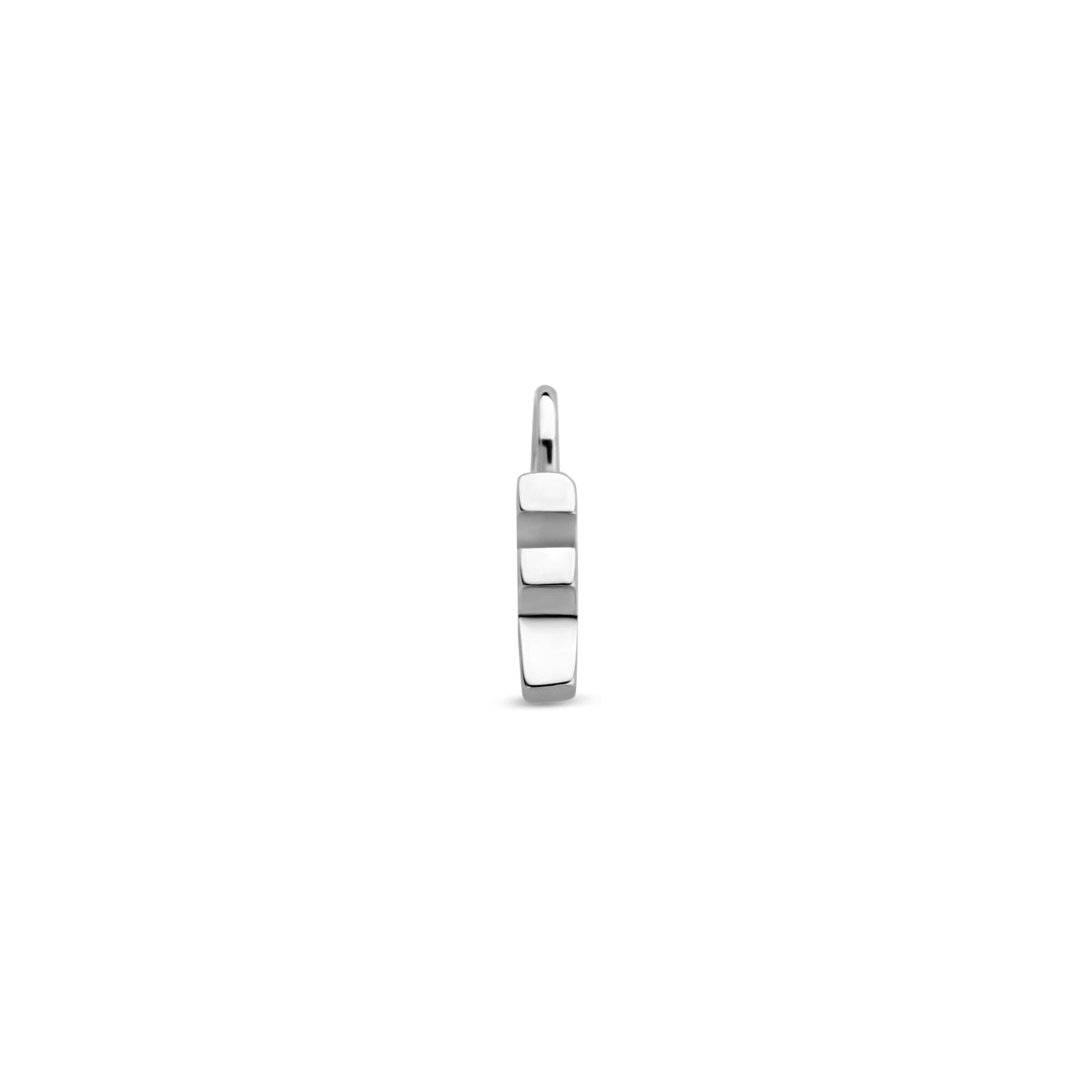 Oorringhanger letter F 6 mm zilver #Letter_F