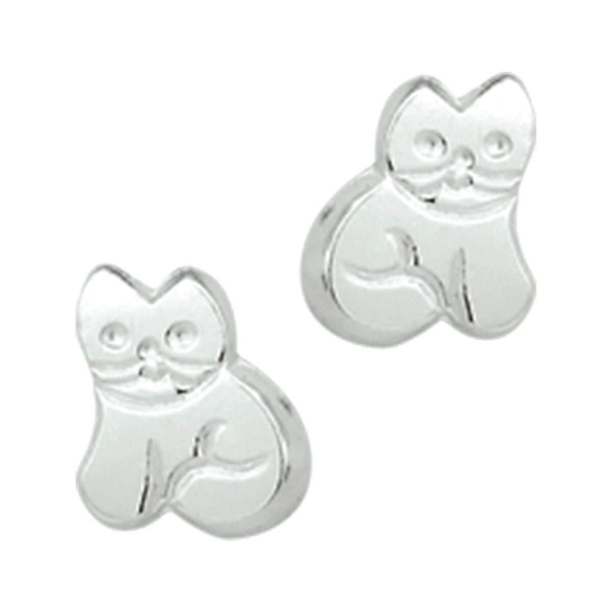 Fantasy Collection Oorbellen poes zilver