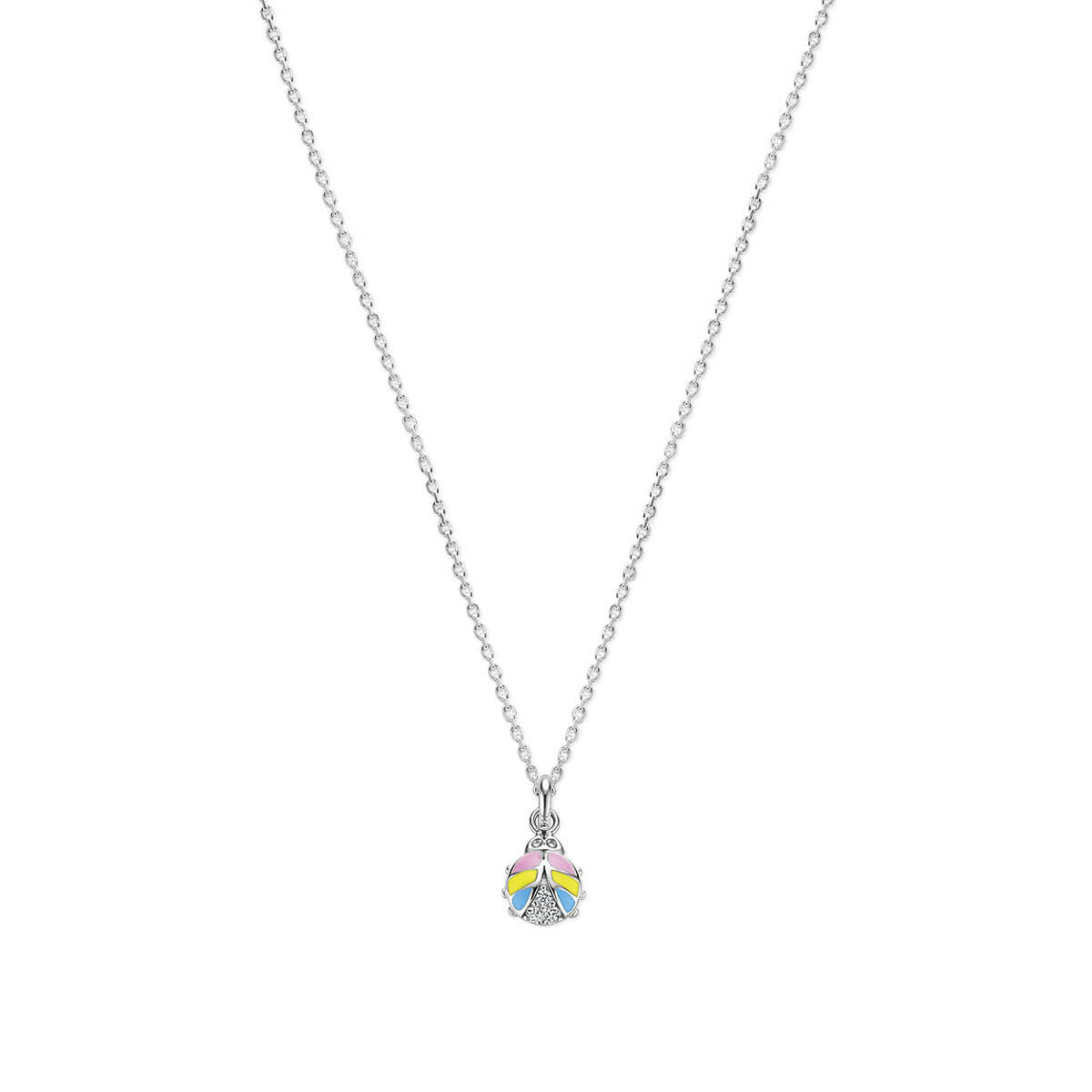 Fantasy Collection Gerhodineerd Zilveren Ketting met Zirkonia en Emaille voor Kinderen 1340073