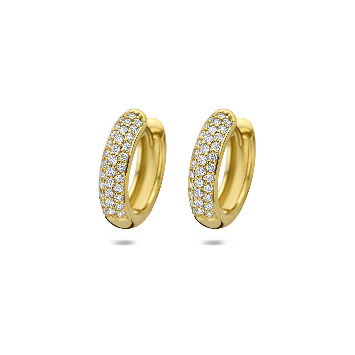 Fantasy Collection Oorbellen diamant 0.50ct (2x 0.25ct) h si 15,5 mm 14K geelgoud