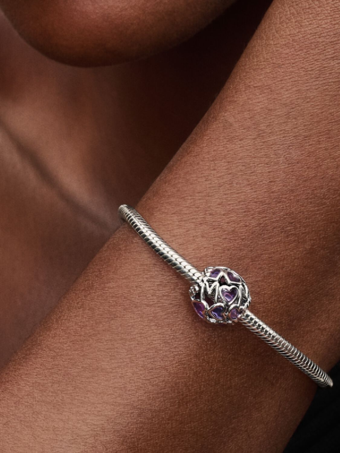 Pandora Openwork Hearts Mum-bedel zilver - 793772C01