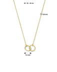 14K geelgoud collier rondjes 40 - 42 - 44 cm 4024856