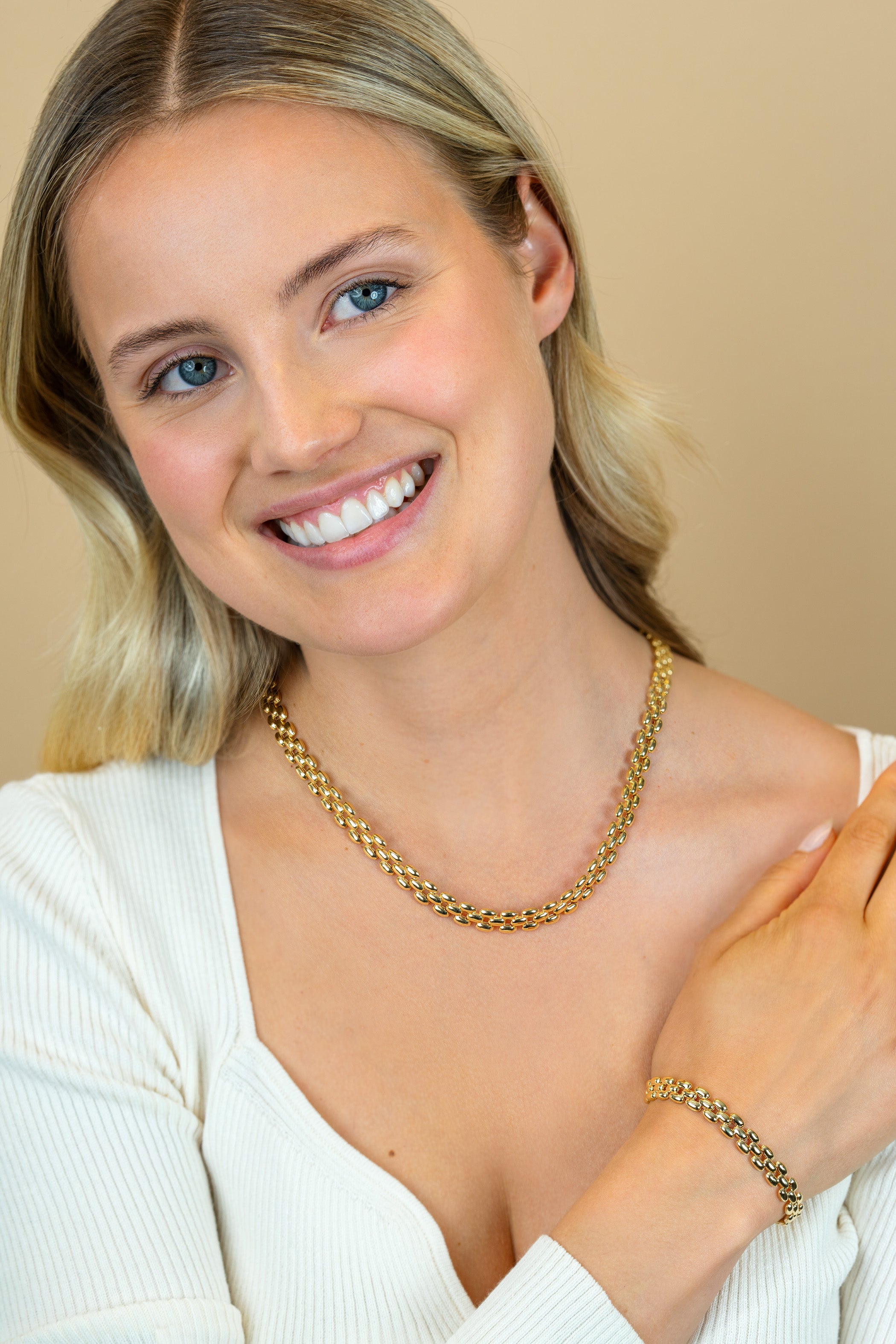 ZINZI Verguld Zilveren Armband 18,5 cm - ZIA2764G