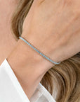ZINZI zilveren tennis armband 2,5mm breed en bezet met witte zirkonia's in ronde kastzettingen 17-20cm ZIA2590 - PansiteNederland.nl