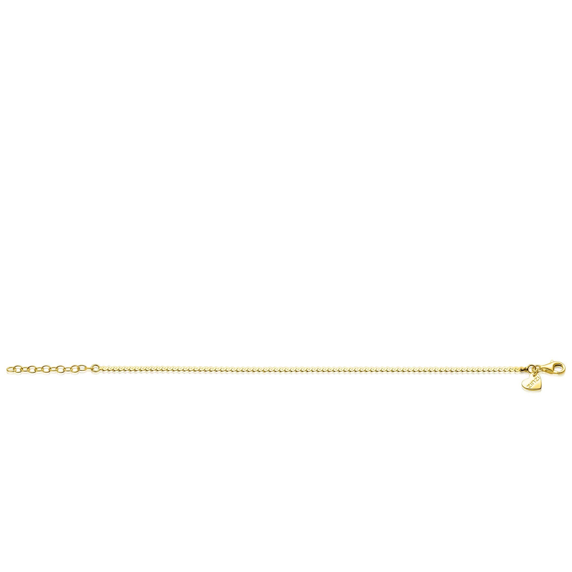 ZINZI Verguld Zilveren Armband 16-19 cm - ZIA2774G