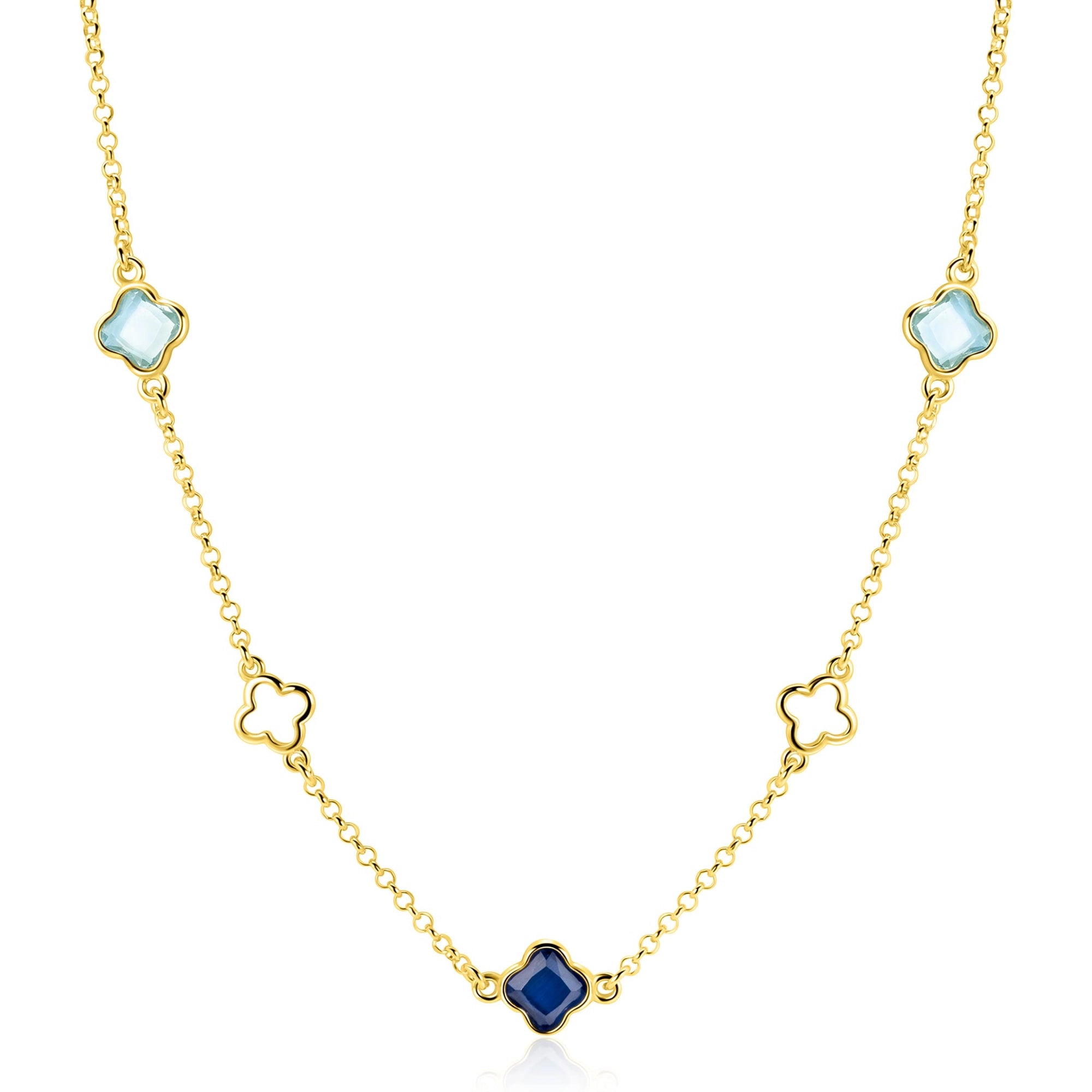 ZINZI Verguld Zilveren Ketting ZIC2906