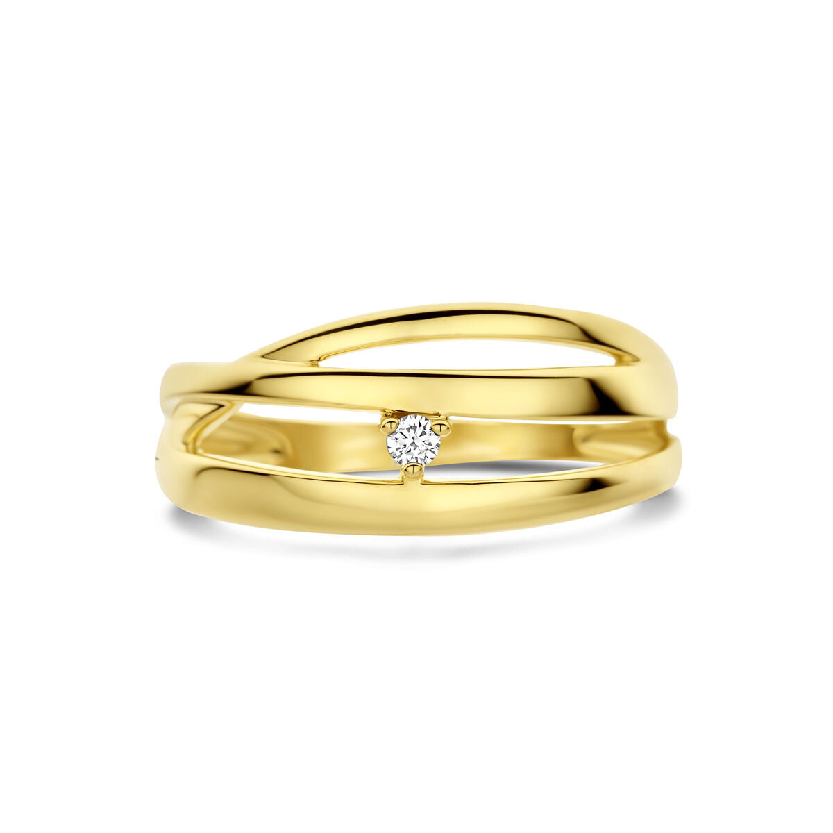 Fantasy Collection Ring diamant 0.03ct h si 14K geelgoud