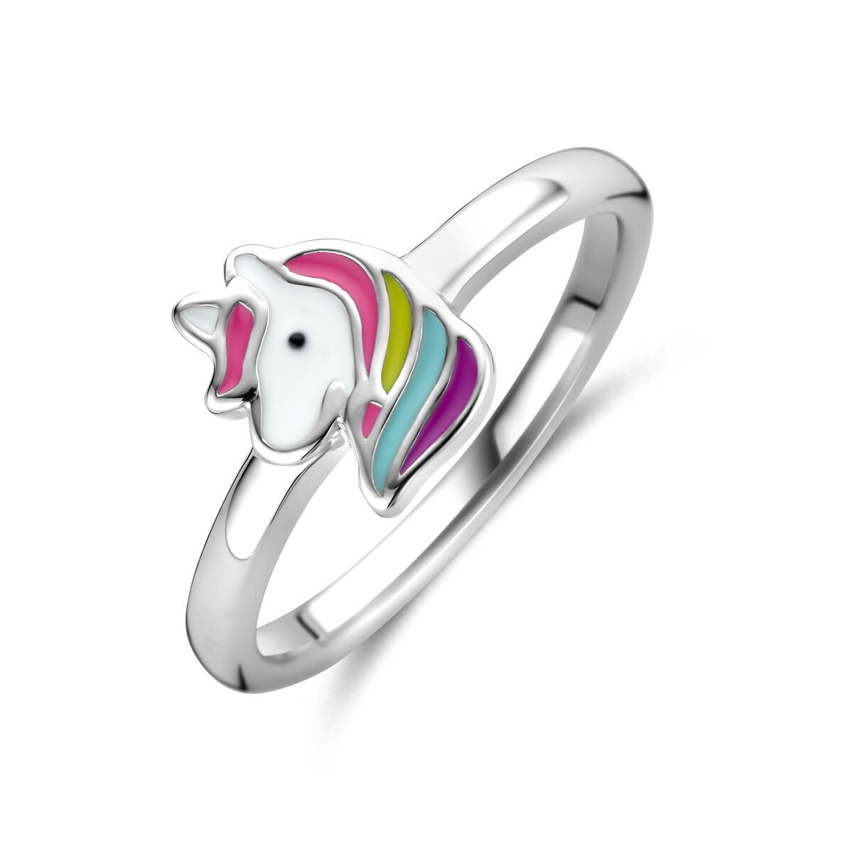 Fantasy Collection Ring emaille eenhoorn zilver