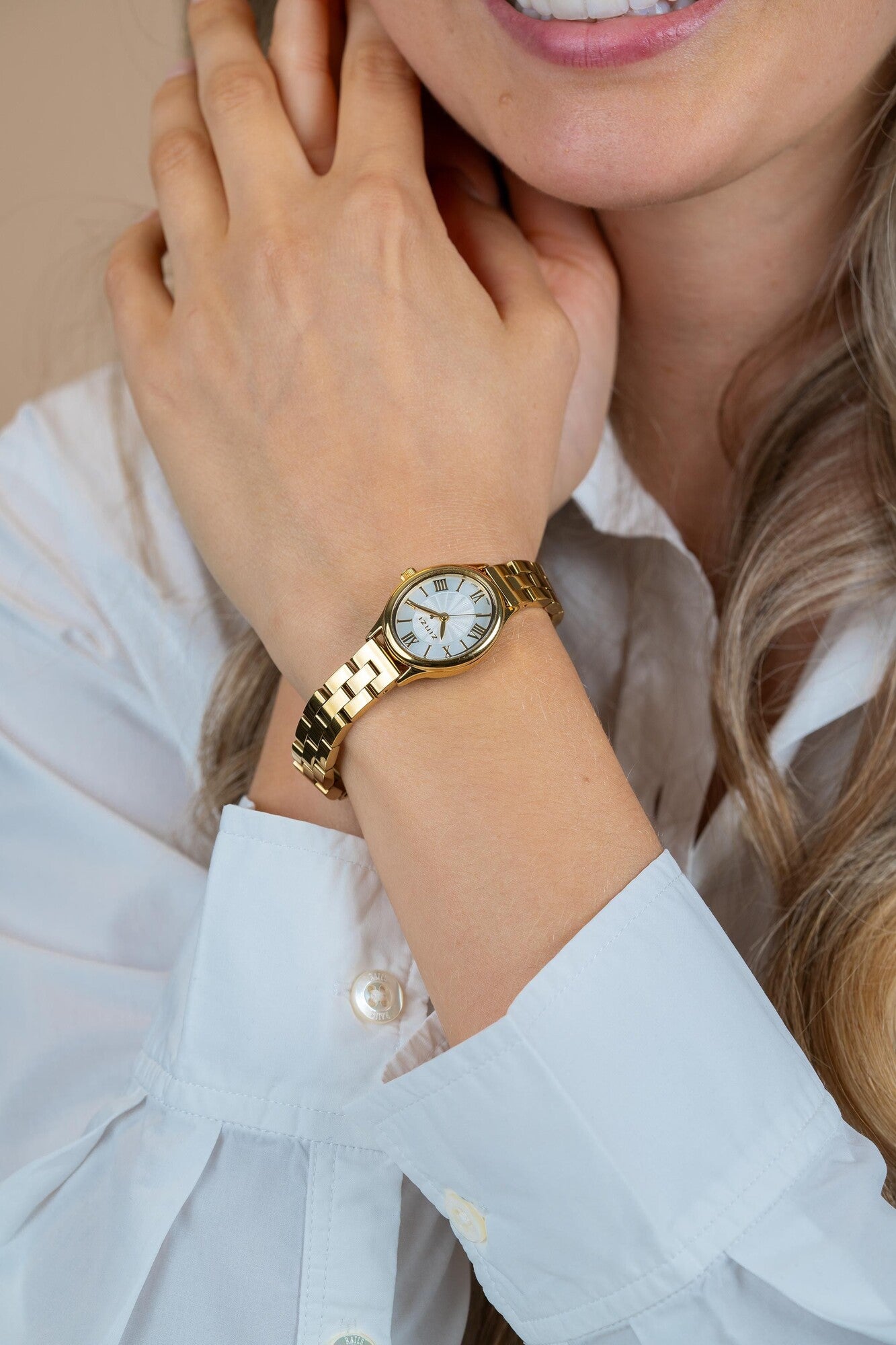 ZINZI Horloge 26mm goudkleurig - ZIW2933