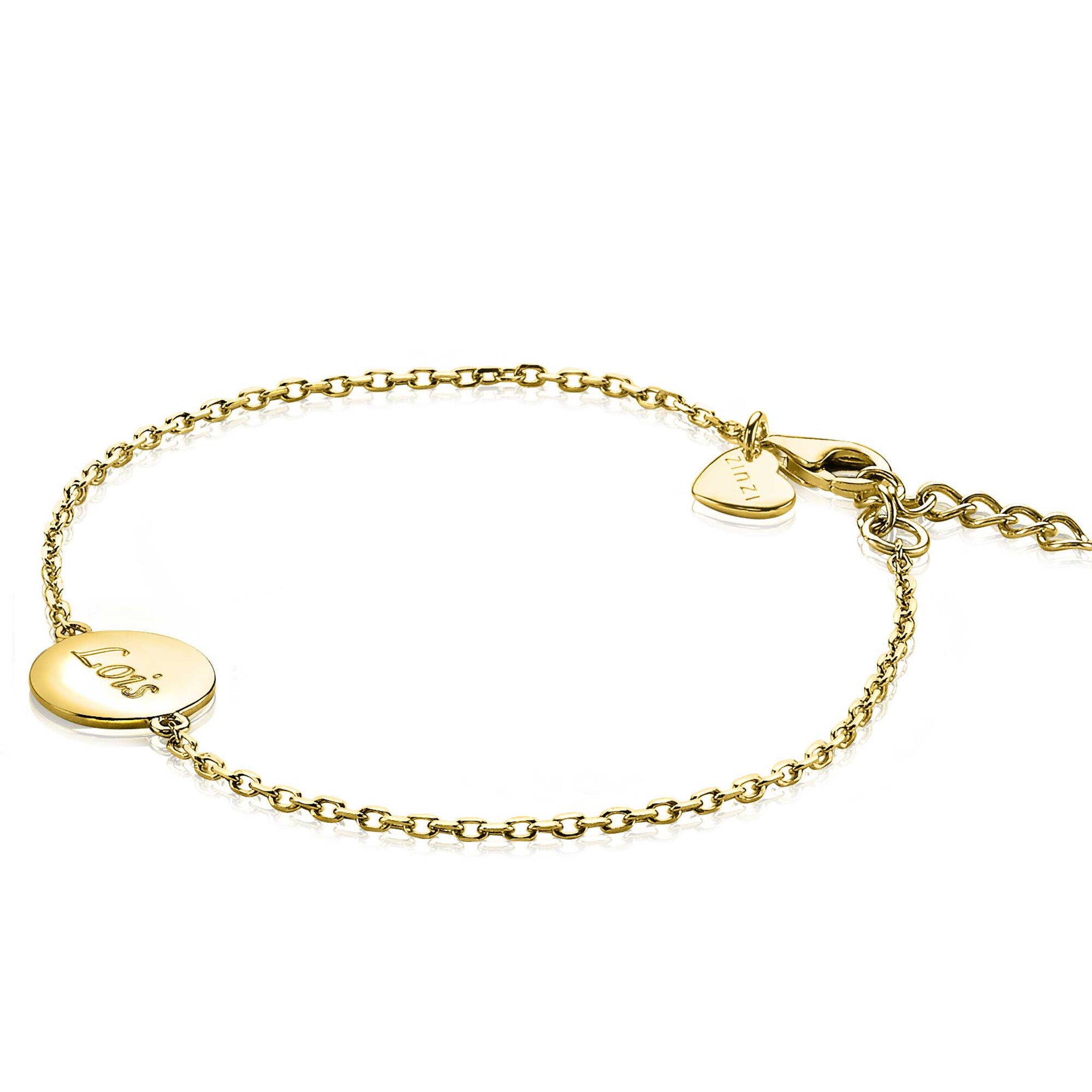 ZINZI Verguld Zilveren Armband 17-20 cm - ZIA2345G