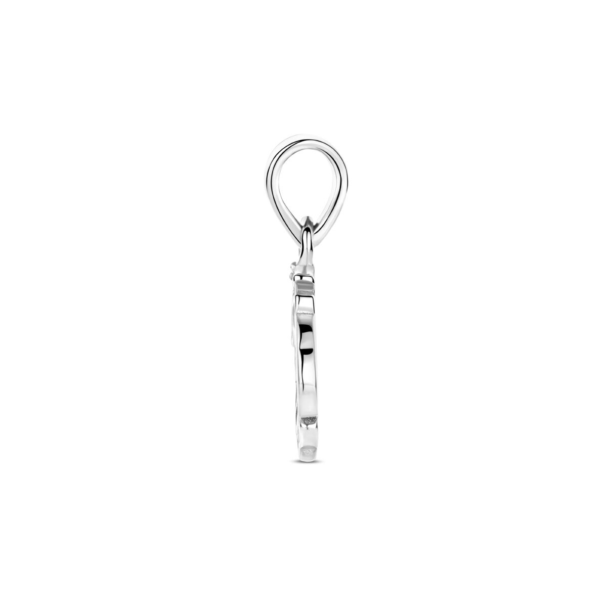 Fantasy Collection Hanger emaille eenhoorn 16 mm zilver