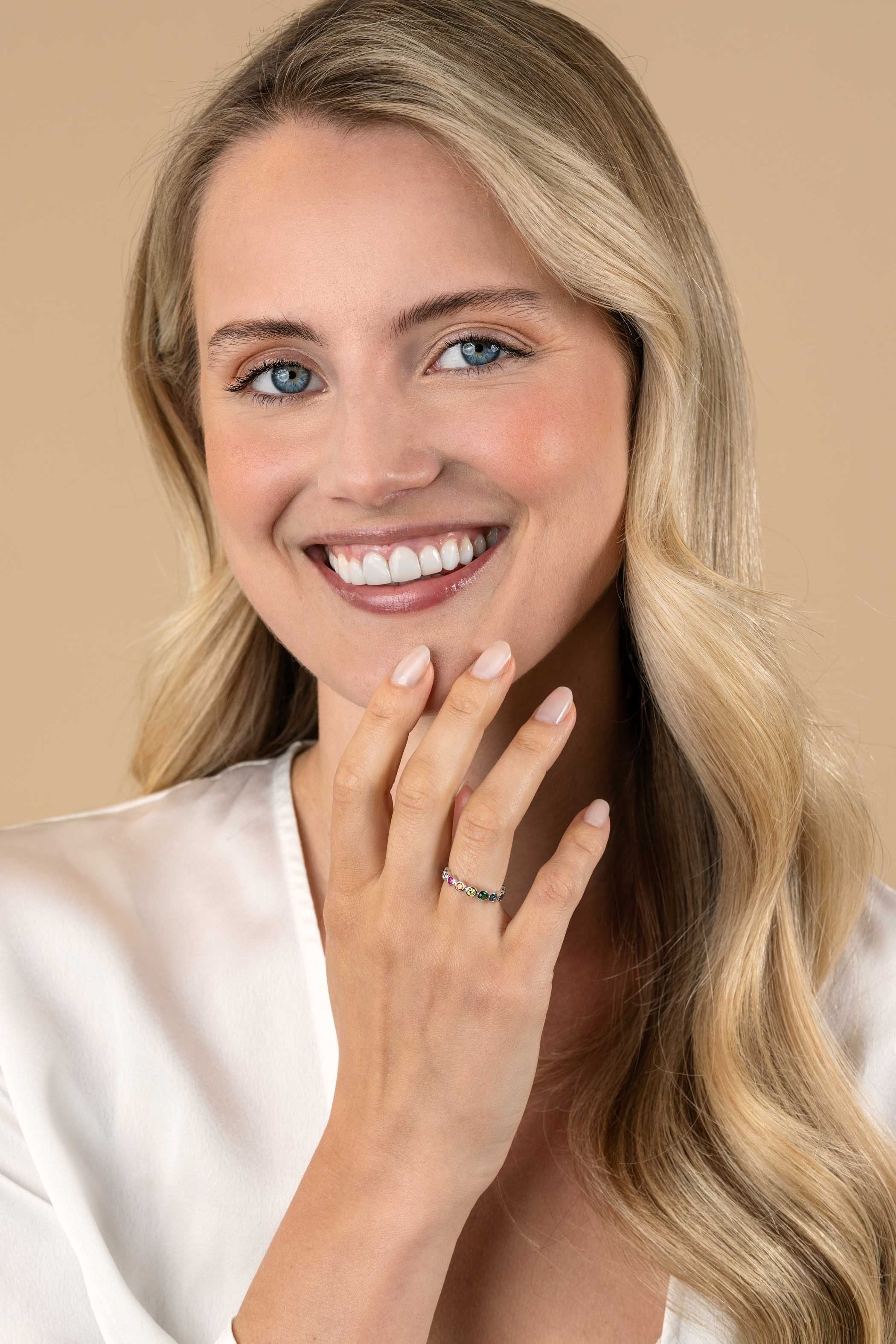 ZINZI Zilveren Ring met Zirkonia multicolor - ZIR2599