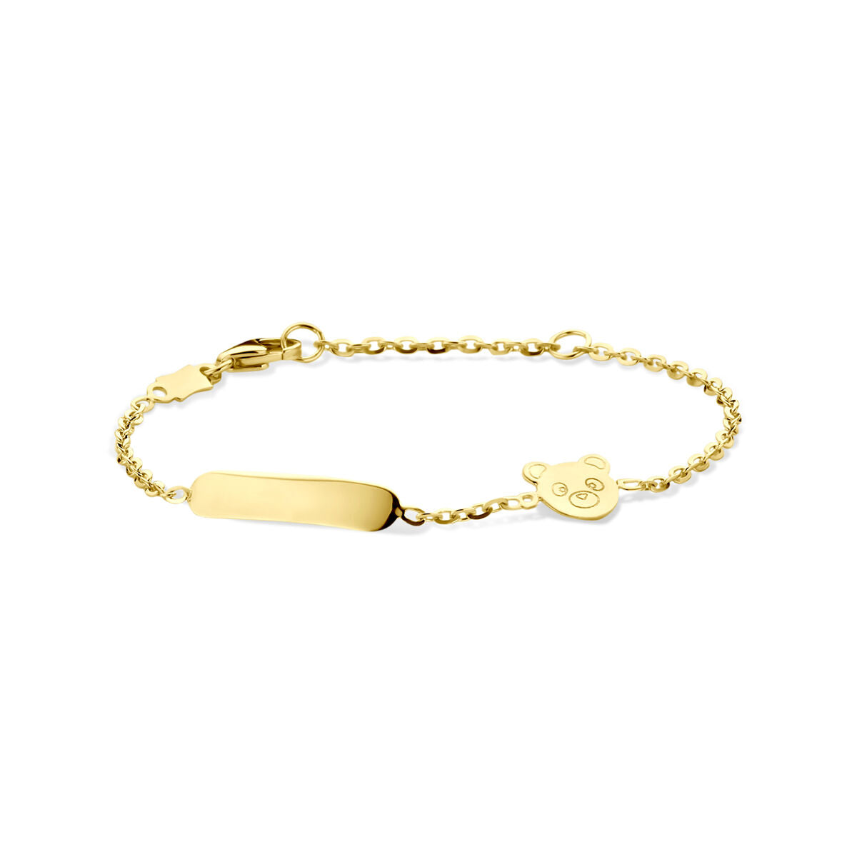 Fantasy Collection Graveerarmband beer 11 - 13 cm 14K geelgoud