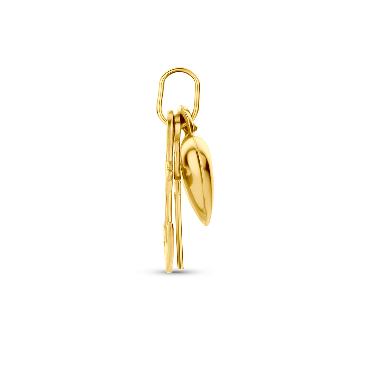 Hanger geloof, hoop en liefde 9K geelgoud