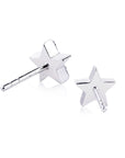 Zinzi zilveren oorknoppen ster wit 7mm ZIO1377Z - PansiteNederland.nl