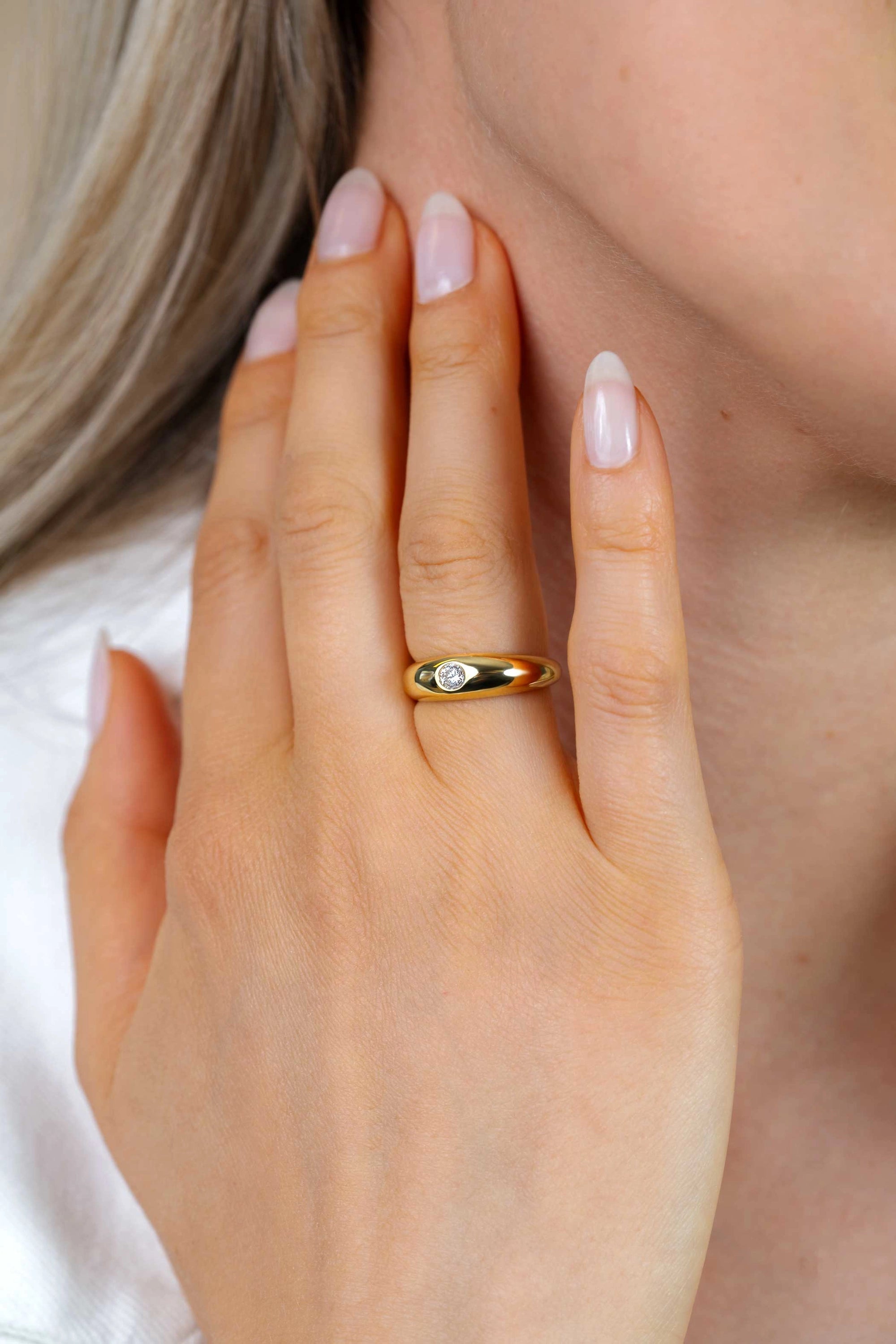ZINZI Verguld Zilveren Ring ZIR2898