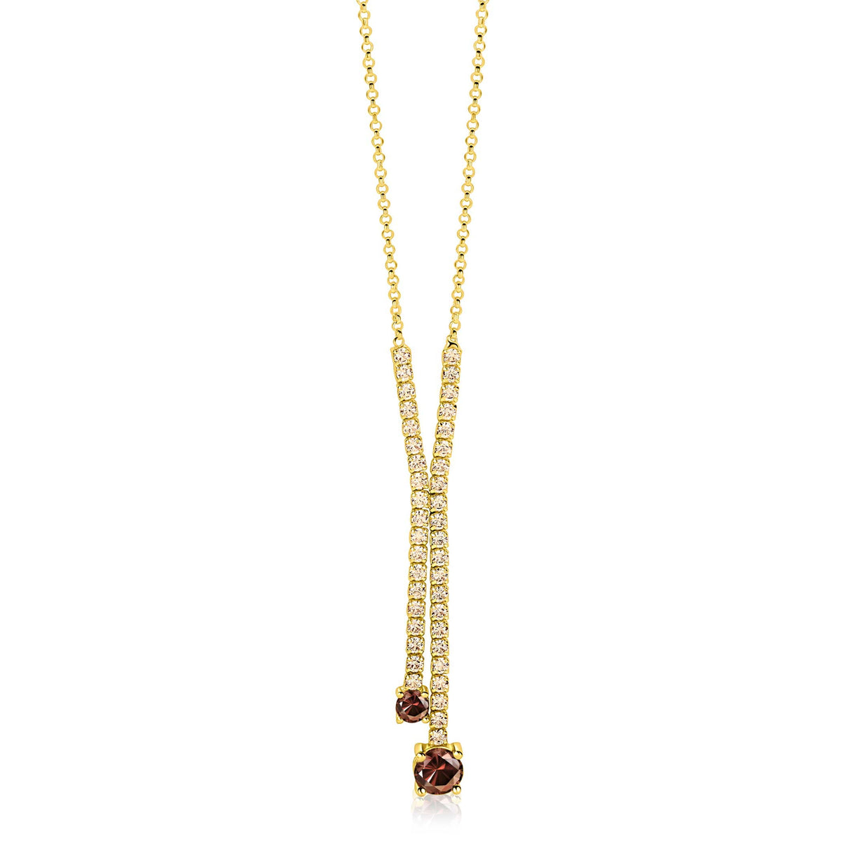 ZINZI Verguld Zilveren Ketting ZIC2894C