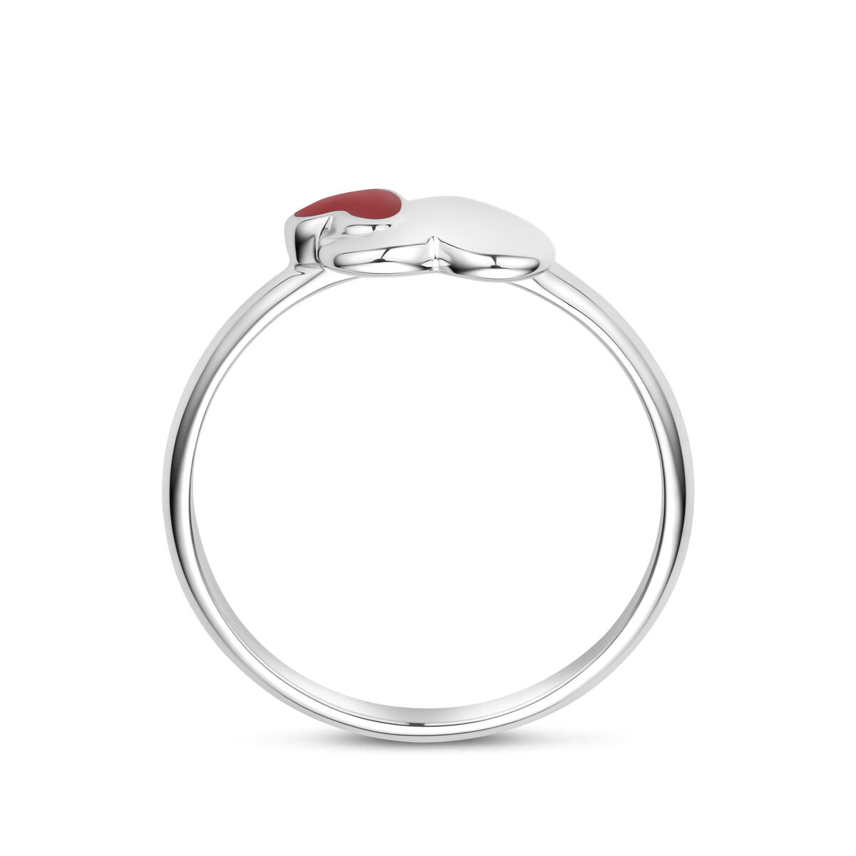 Fantasy Collection Ring emaille hartje zilver