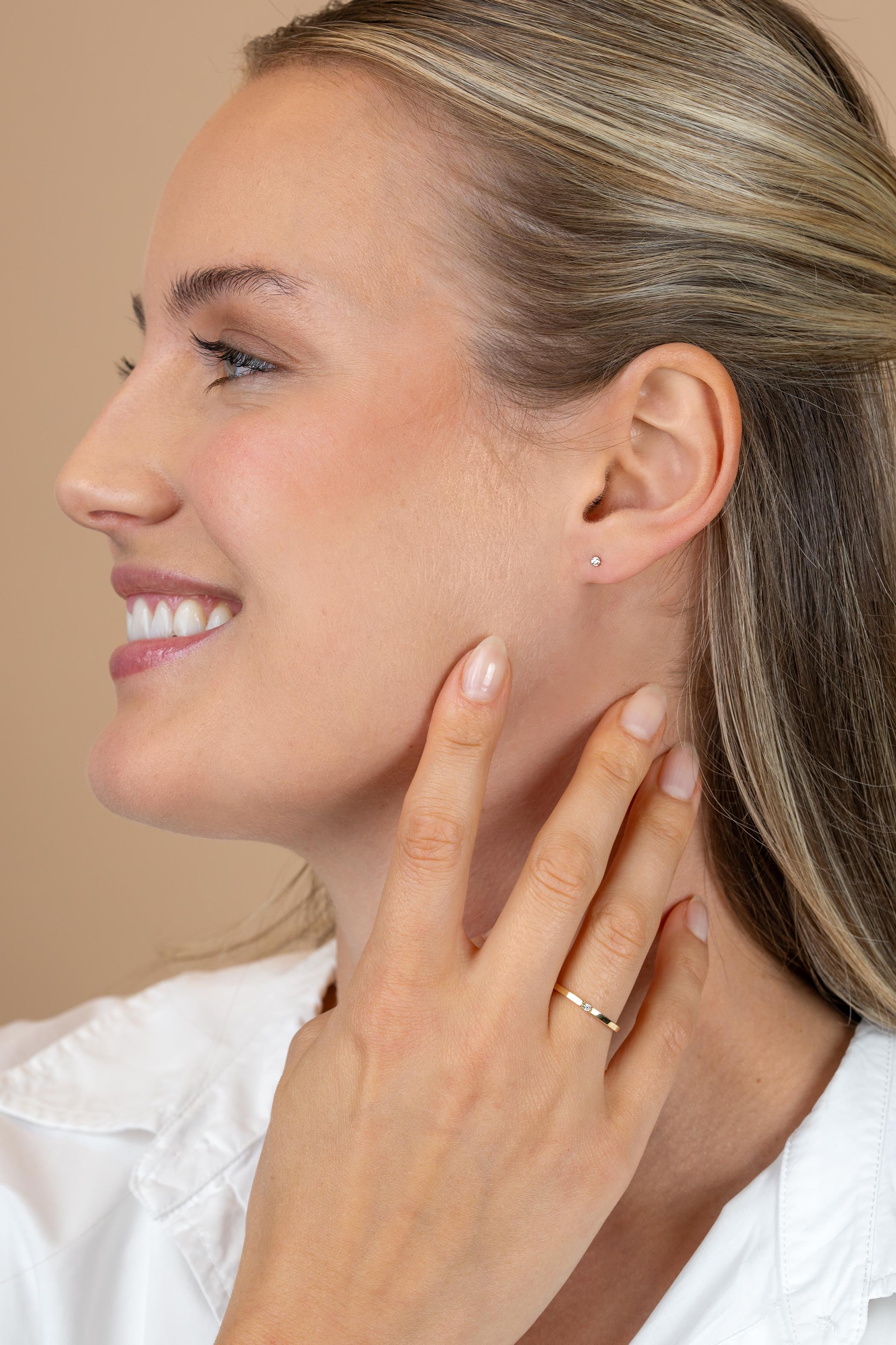 ZINZI 14K Gouden Ring met Witte Zirkonia ZGR561