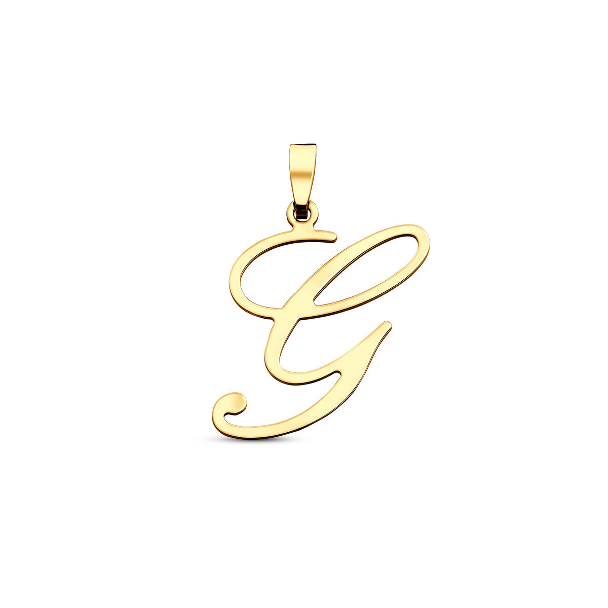 Hanger sierletter G 24,5 mm 14K geelgoud #Letter_G