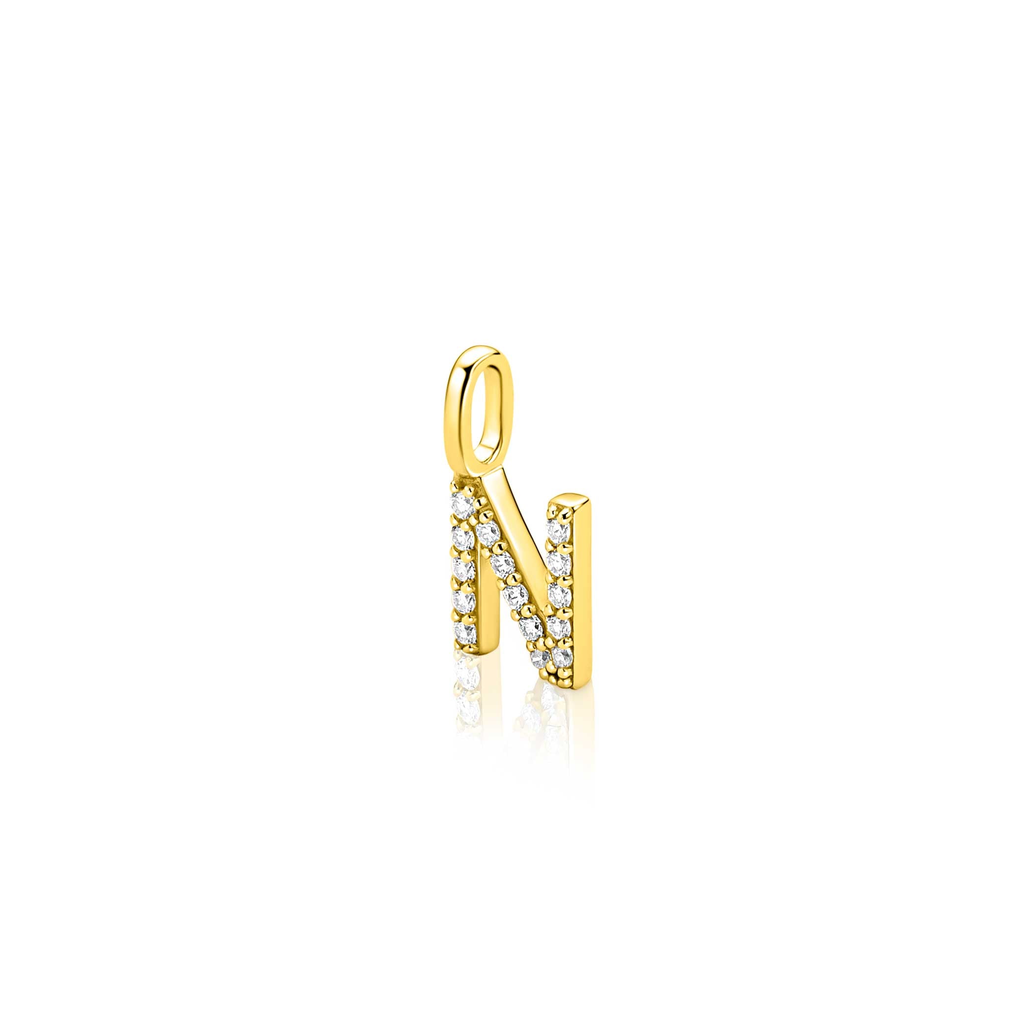 ZINZI Verguld Zilveren Hanger ZIH2828-N