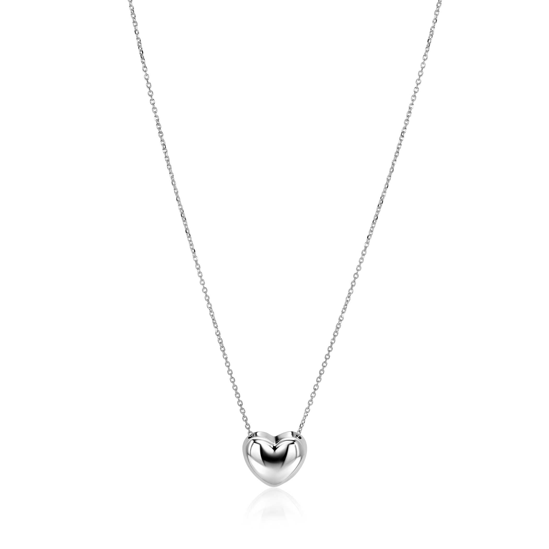 ZINZI Met Luxe Groot Hart (15mm) 40 Ketting - ZIC2672