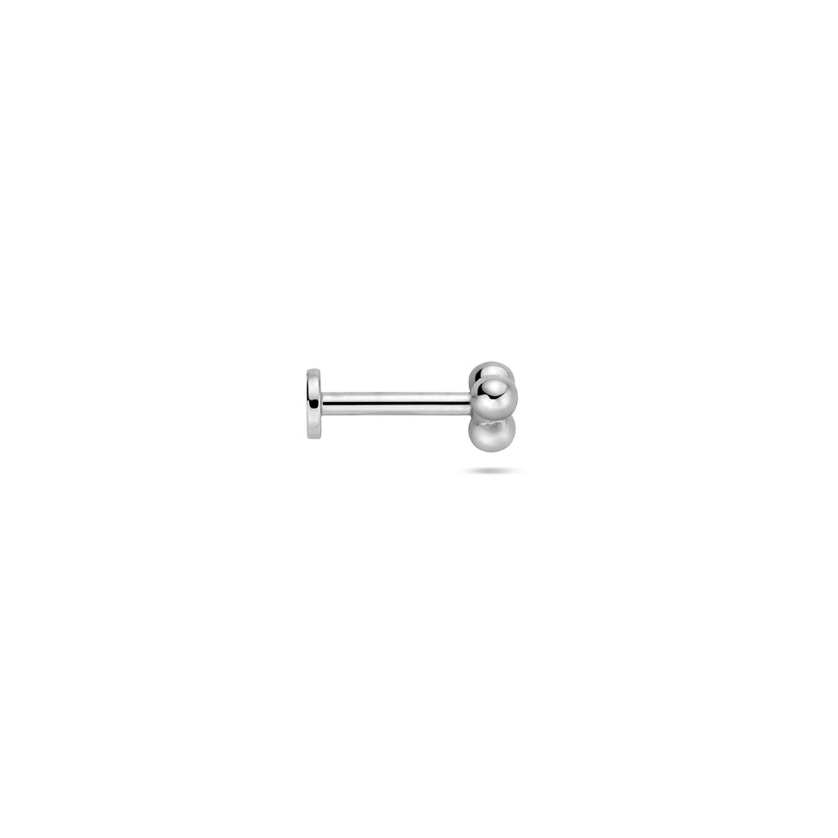 Fantasy Collection Flat back piercing bolletjes 4 mm zilver