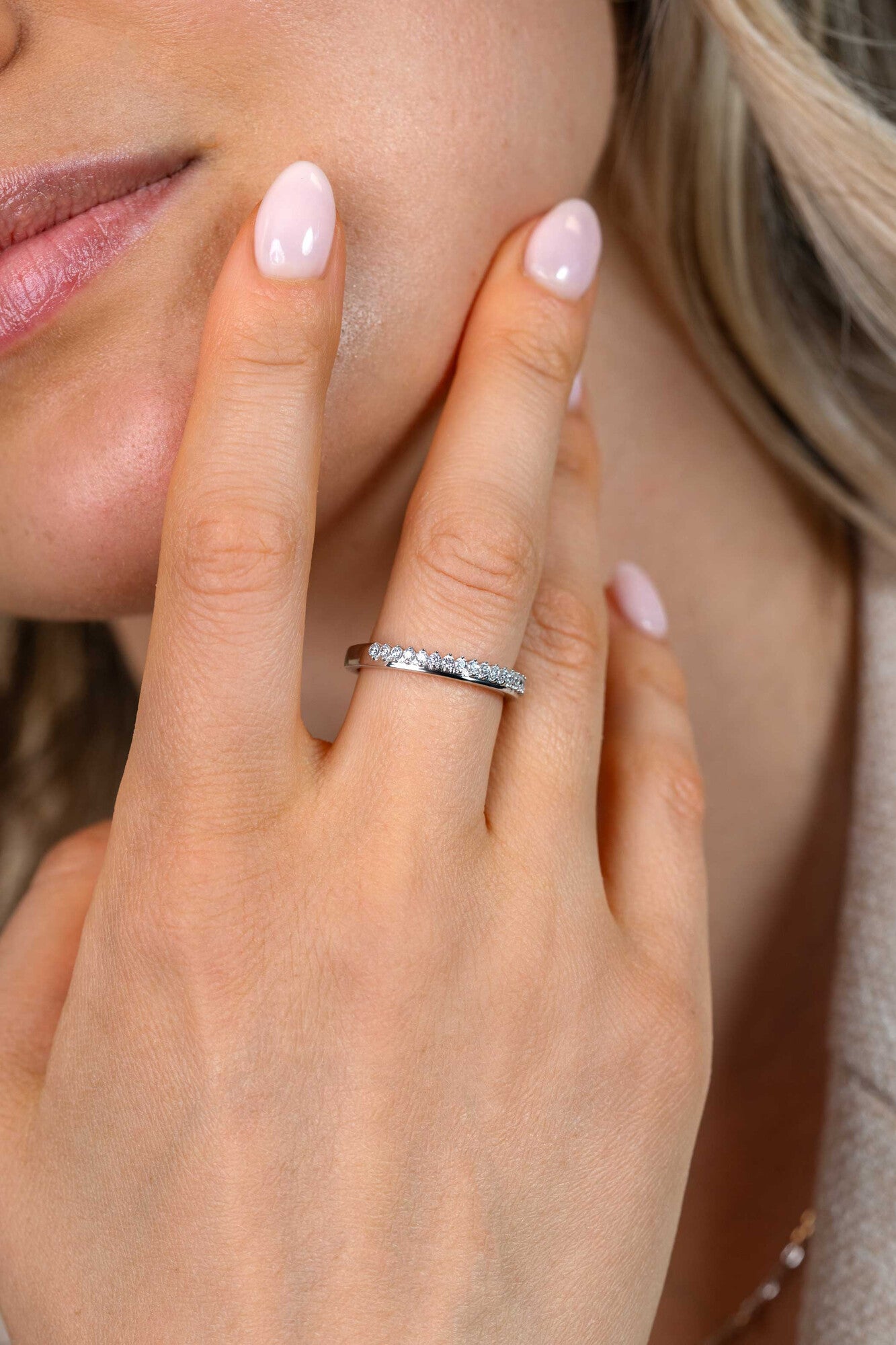 ZINZI Zilveren Ring met Witte Zirkonia ZIR2870