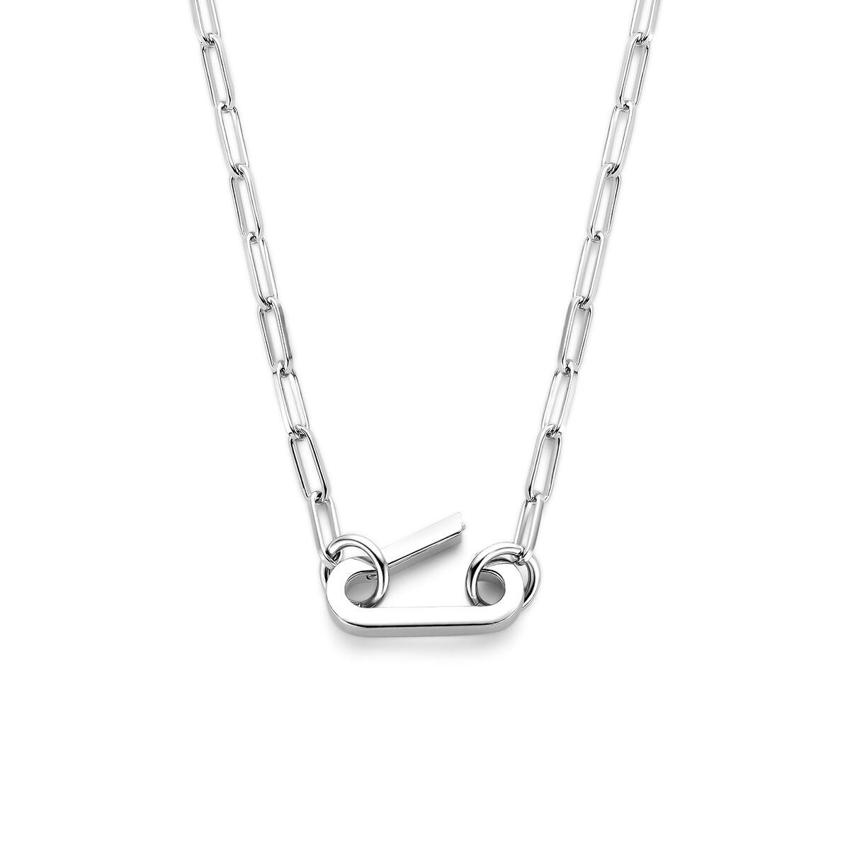 Fantasy Collection Gerhodineerd Zilveren Ketting 1342089