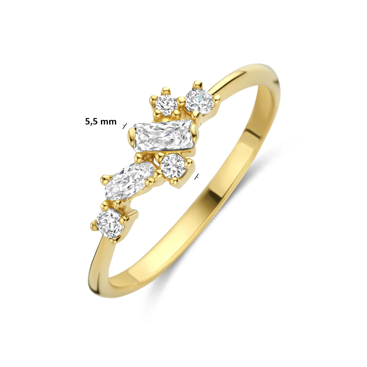 Fantasy Collection Ring zirkonia 14K geelgoud