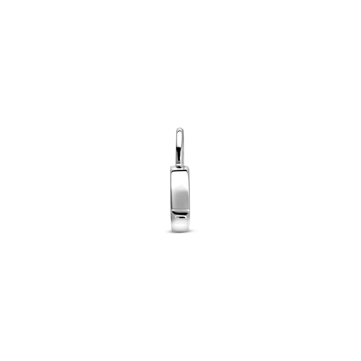 Oorringhanger letter Q 6 mm zilver #Letter_Q