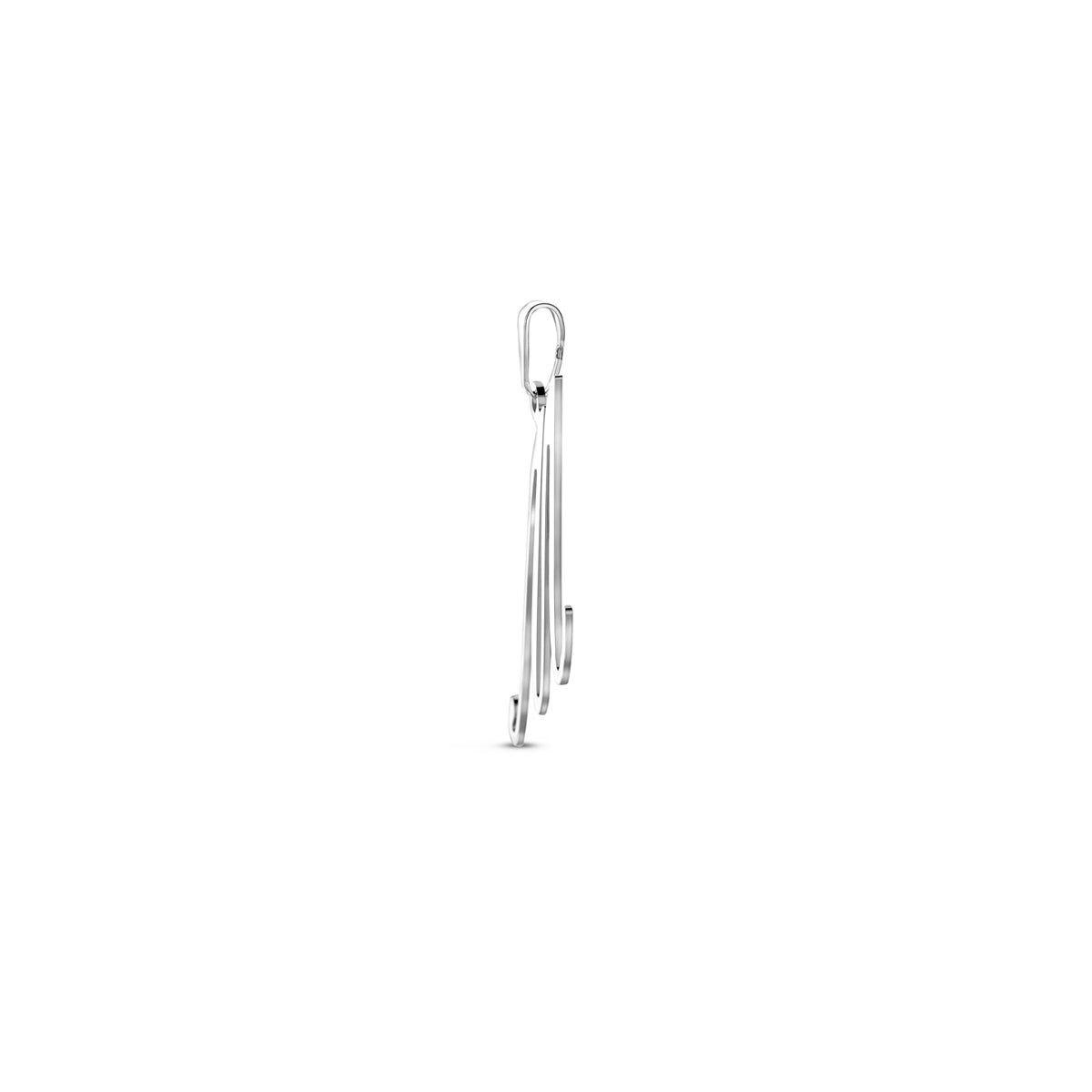 Hanger sierletter M 24 mm zilver #Letter_M