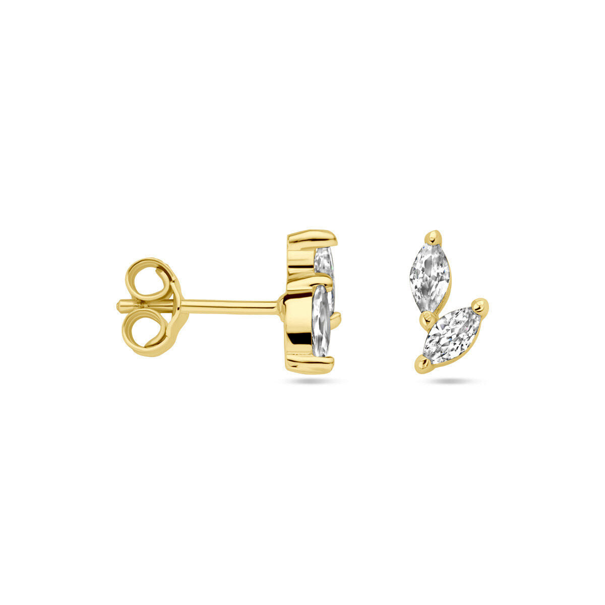 Fantasy Collection Oorbellen zirkonia 1 micron zilver verguld