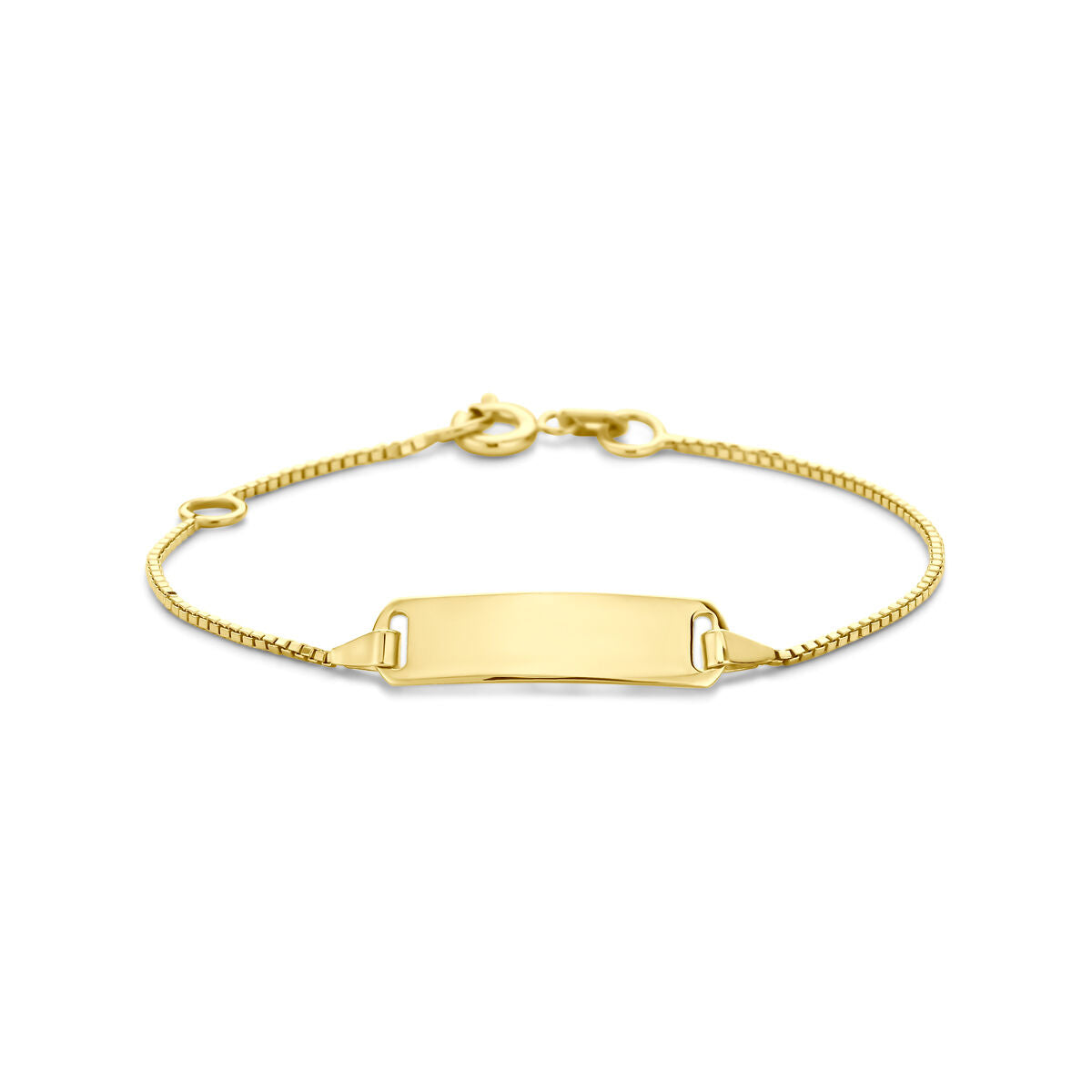 Fantasy Collection Graveerarmband plaat 5,0 mm 11 - 13 cm 14K geelgoud